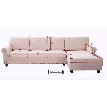 Sofahusse Sofabezug 1 2 3 4 Sitzer, L Form Sofaüberwurfe, FIDDY, Ecksofa Sofa überzug Pets Dog Couch überzug Anti-rutsch Sofaschutz