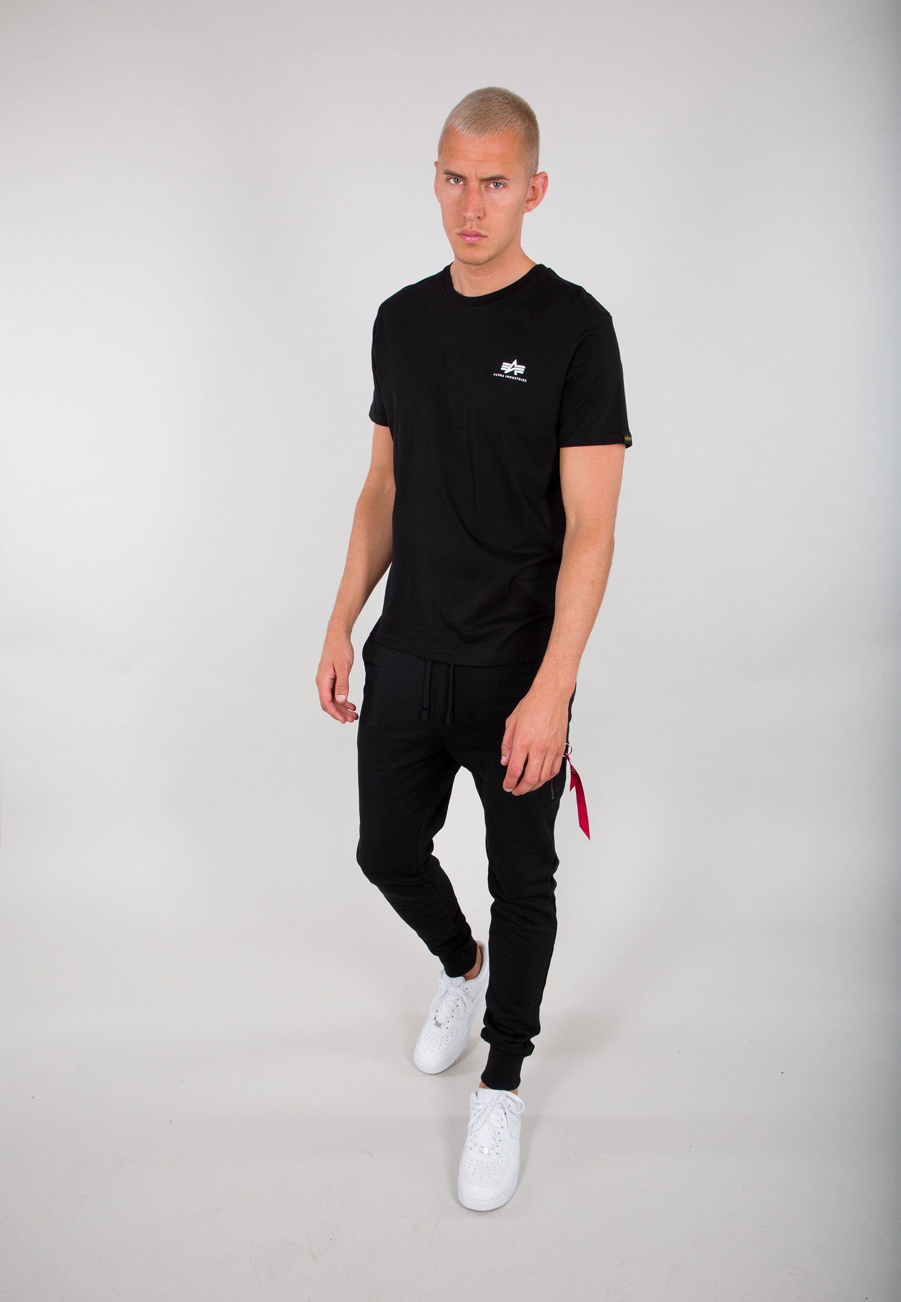 Alpha Industries T-Shirt - Alpha Industries T black Men T-Shirts Backprint