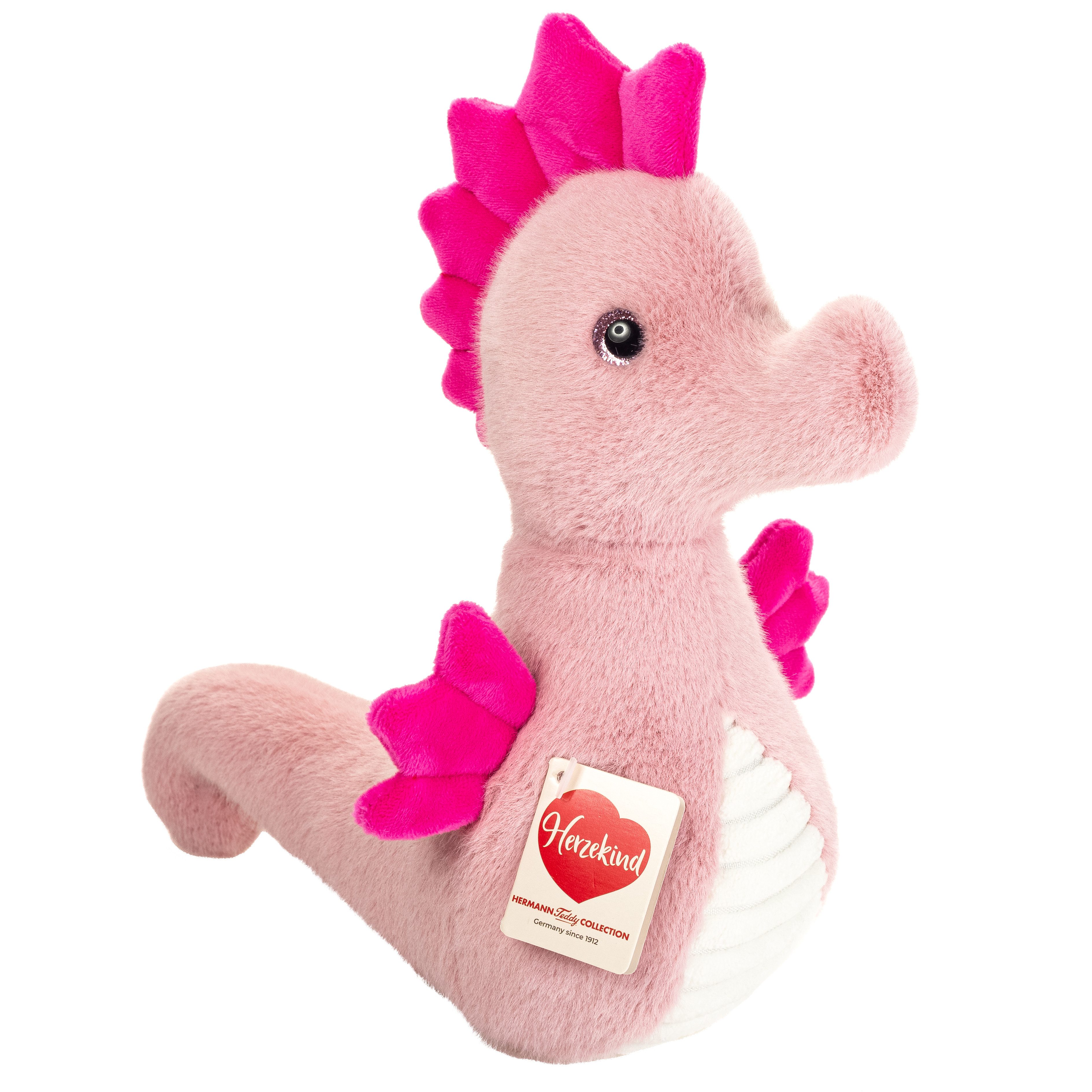 Teddy Hermann® Kuscheltier Seepferdchen Alba, rosa, 23 cm, zum Teil aus recyceltem Material