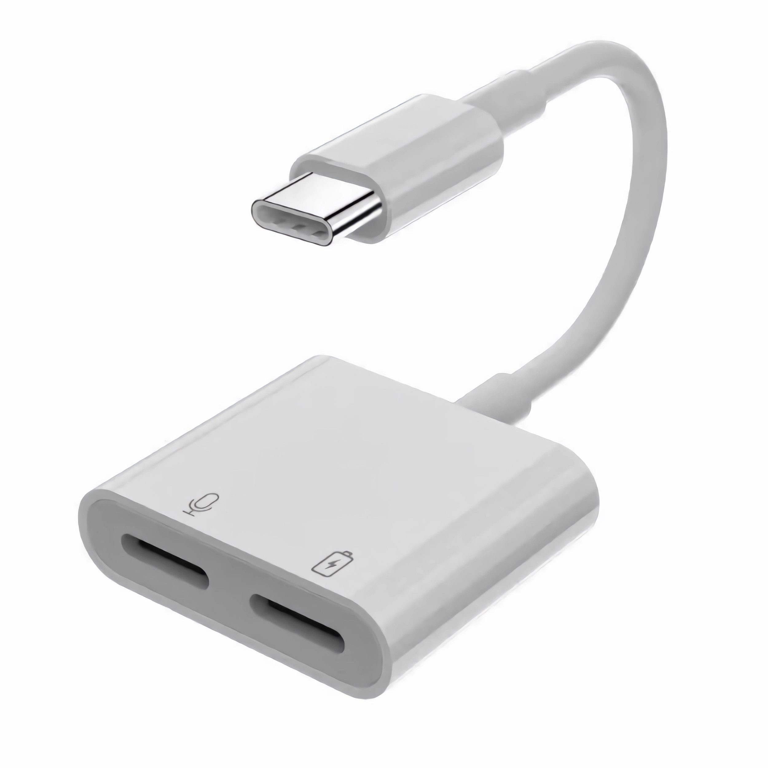 Bolwins A87 OTG Audio Jack Adapter 2x USB C - Typ-C, 2in1 Musik & Aufladen 60W Audio-Kabel, USB-C, USB-C (11,50 cm), 2x USB C - Typ-C, 2in1 Musik & Aufladen 60W