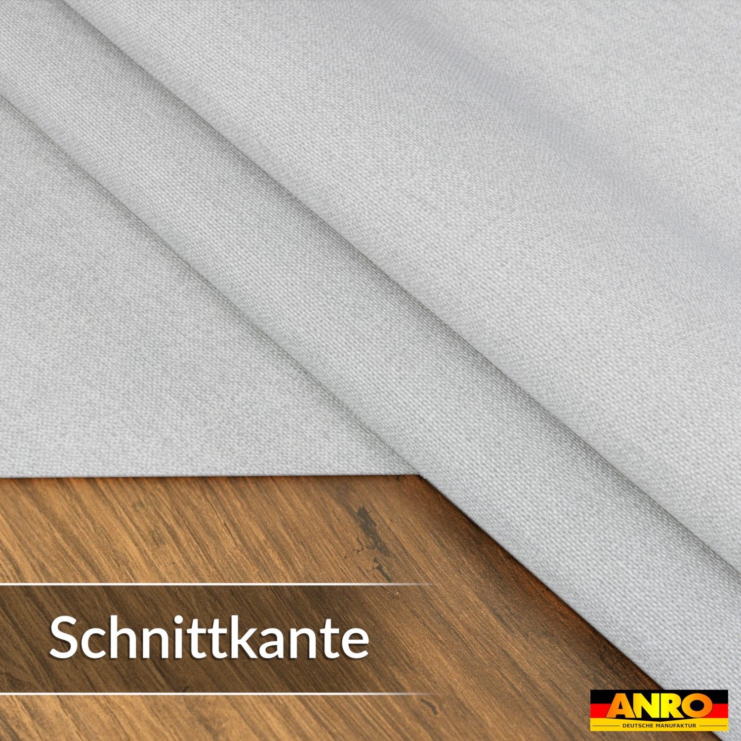 ANRO Tischdecke DanceDirty abwaschbar Leinenoptik wetterfest Falschuni Modern (Einzelstück 1-tlg, eine Tischdecke), Stofftischdecke schmutzabweisend Rund 100 Uni Hellgrau