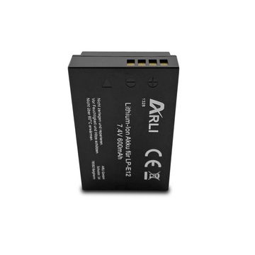 ARLI 2x Akku für Canon EOS M50 EOS-M50 LP-E12 LPE12 + Smart Dual LCD USB Ladegerät Akku, 100% kompatibel passend Ersatzakku