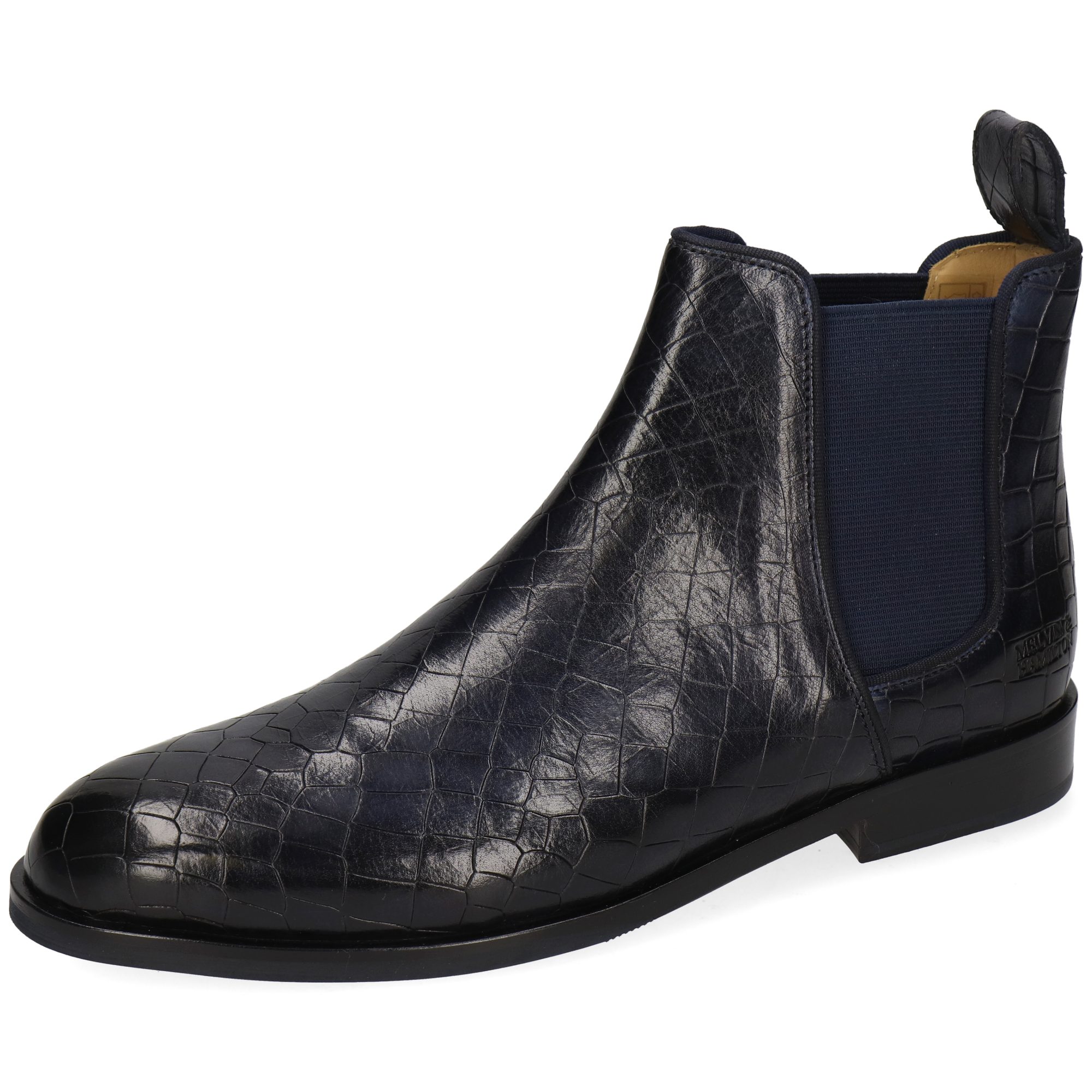 Melvin & Hamilton Susan 70 Leder-Chelsea Boots für Damen Stiefelette Flache Absätze, Echtes Leder, Vegetabile Gerbung