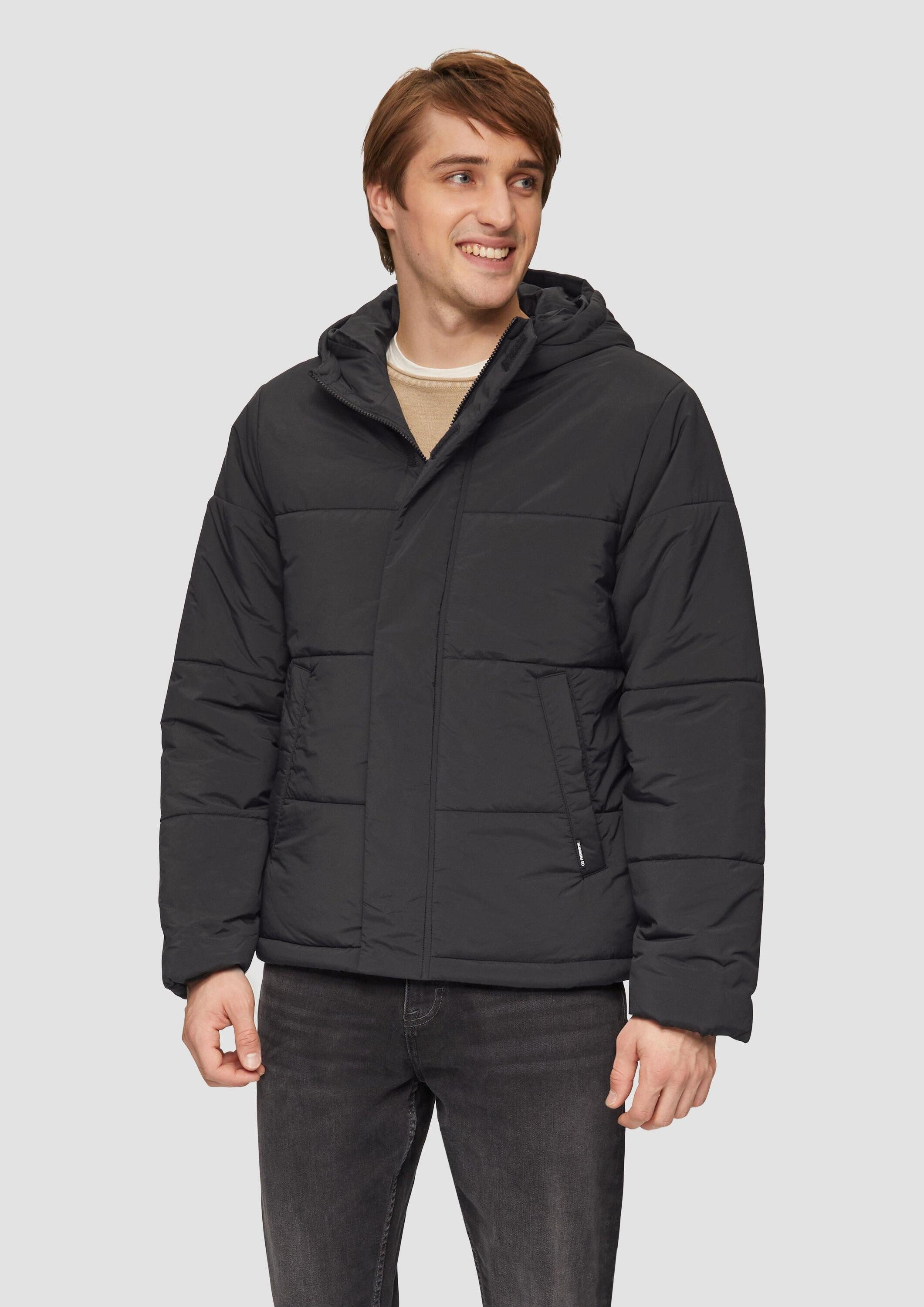 QS Winterjacke Outdoor-Jacke Gesteppte Outdoor-Jacke mit Kapuze günstig online kaufen