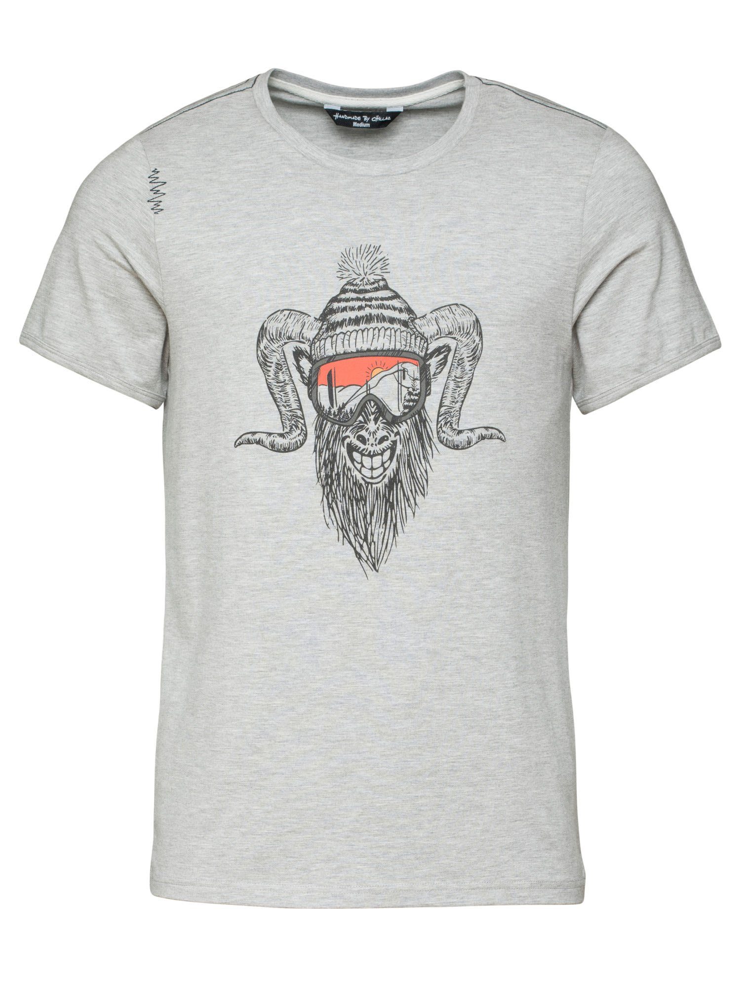 Chillaz T-Shirt Chillaz M Rock Hero Winter T-shirt Herren Grey Melange