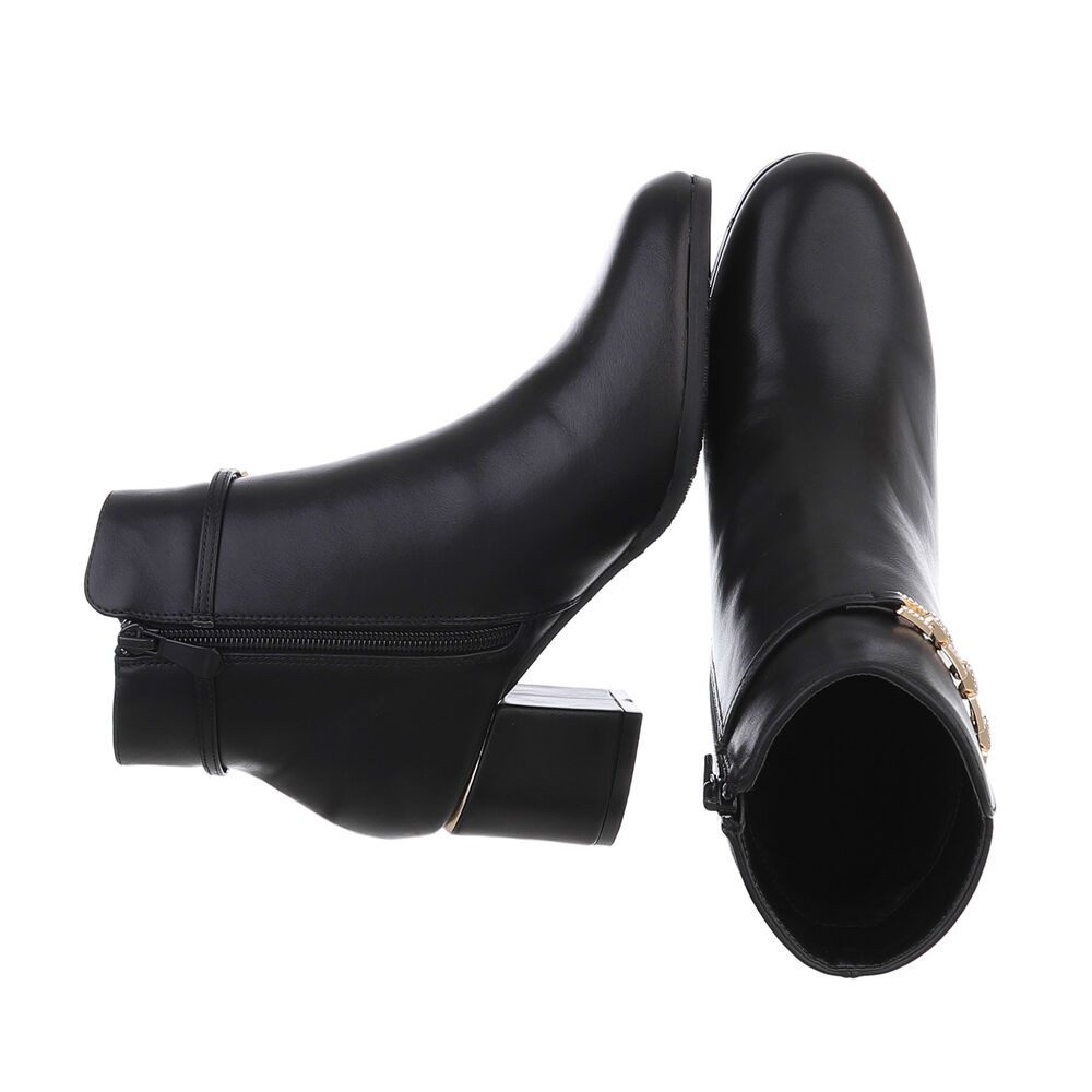 Ital-Design Damen Elegant Stiefelette (87108729) Blockabsatz günstig online kaufen
