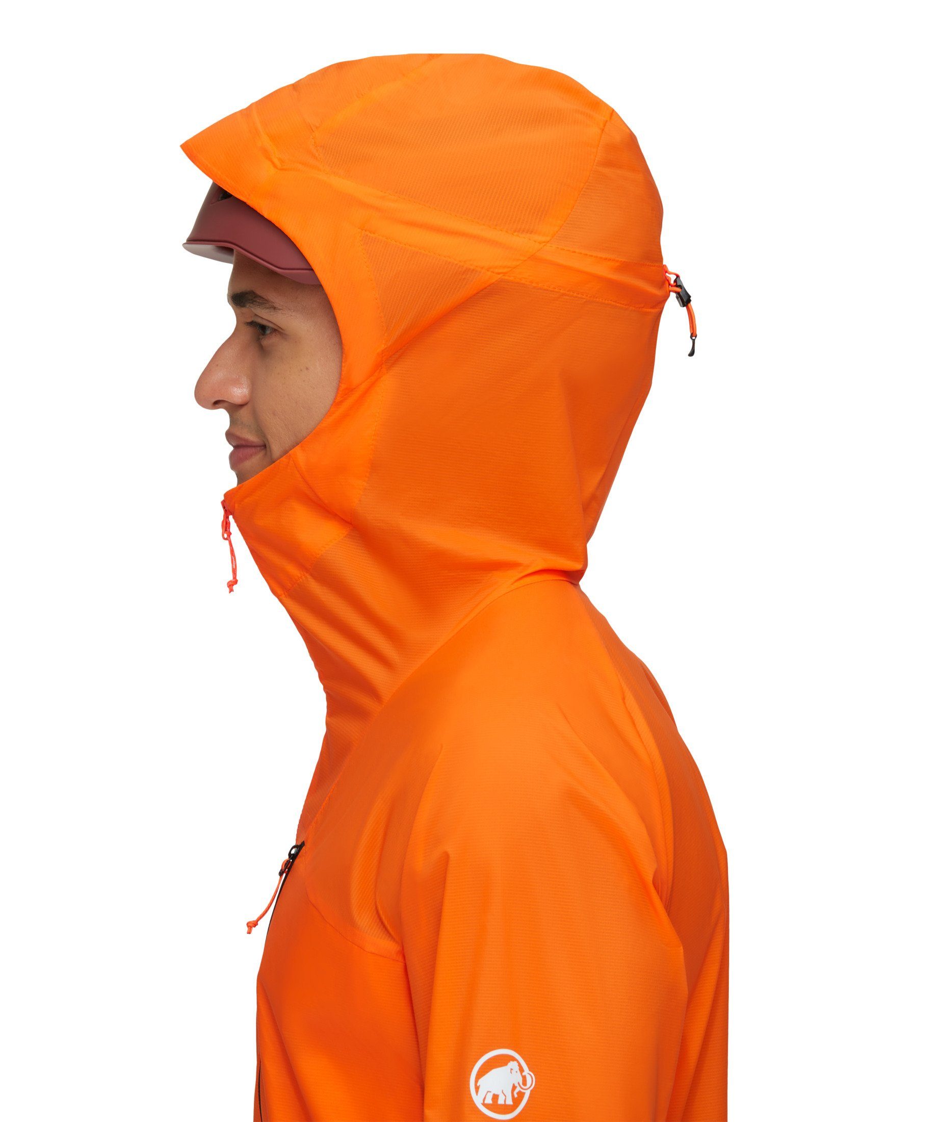 Mammut Windbreaker Aenergy Hooded Jacket WB Men dark tangerine