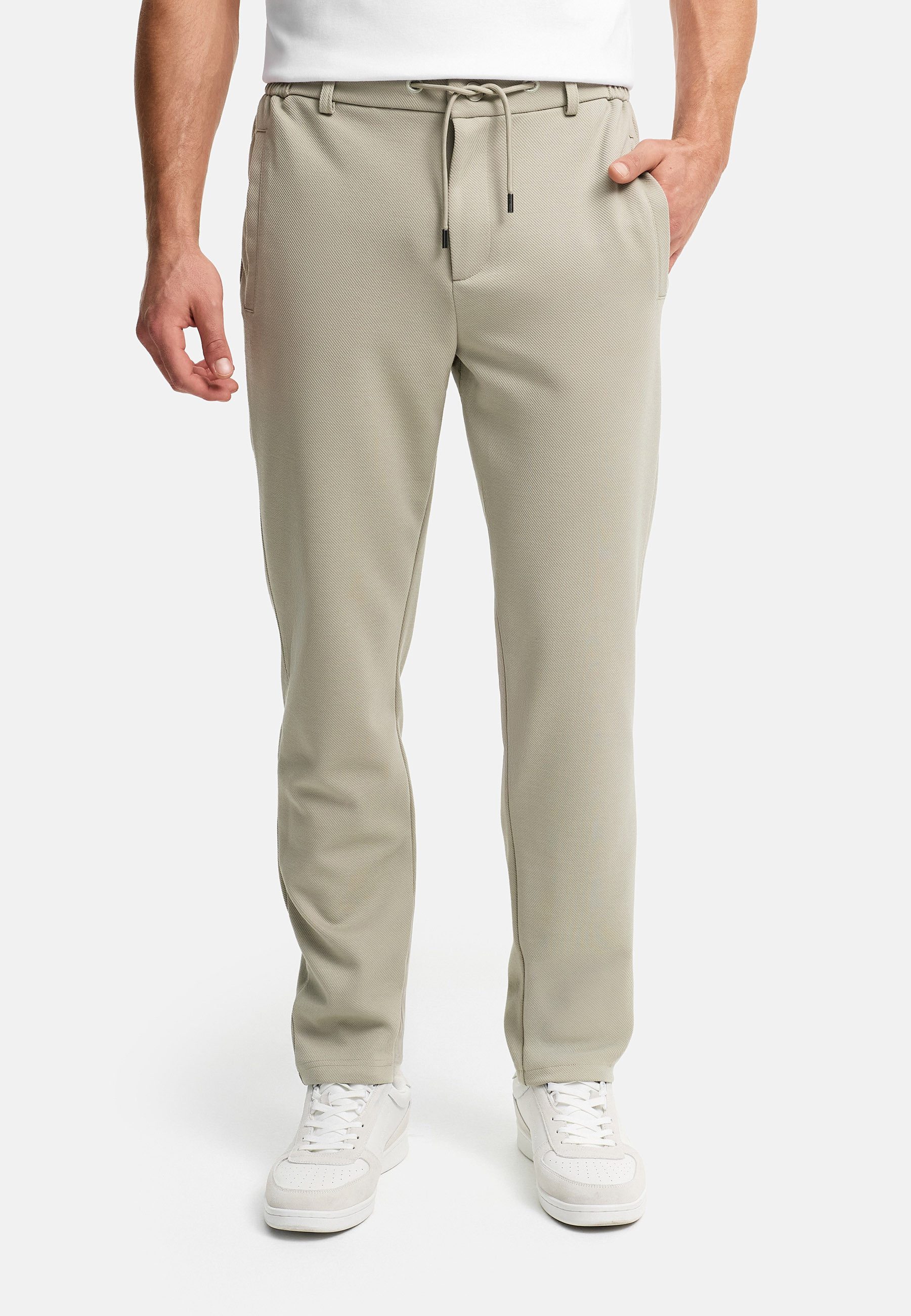INDICODE Chinohose Herren INNezzo Herrenhose mit Tunnelzug bequemer Passform mit elastischem Bund und Kordelzug
