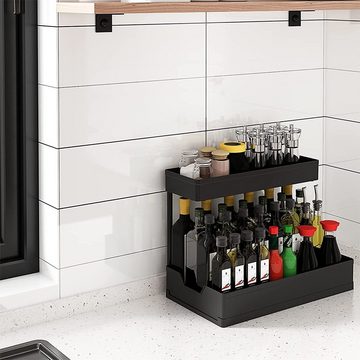 NUODWELL Küchenregal Unter Waschbecken Regal Herausziehbarer Schrank-Organizer Für Küche