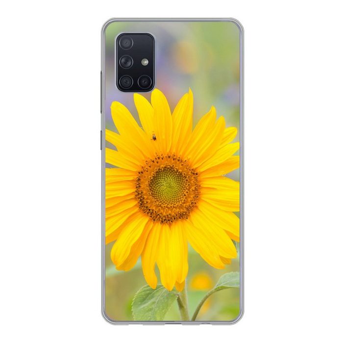 MuchoWow Handyhülle Blumen - Sonnenblume - Gelb Phone Case Handyhülle Samsung Galaxy A71 Silikon Schutzhülle