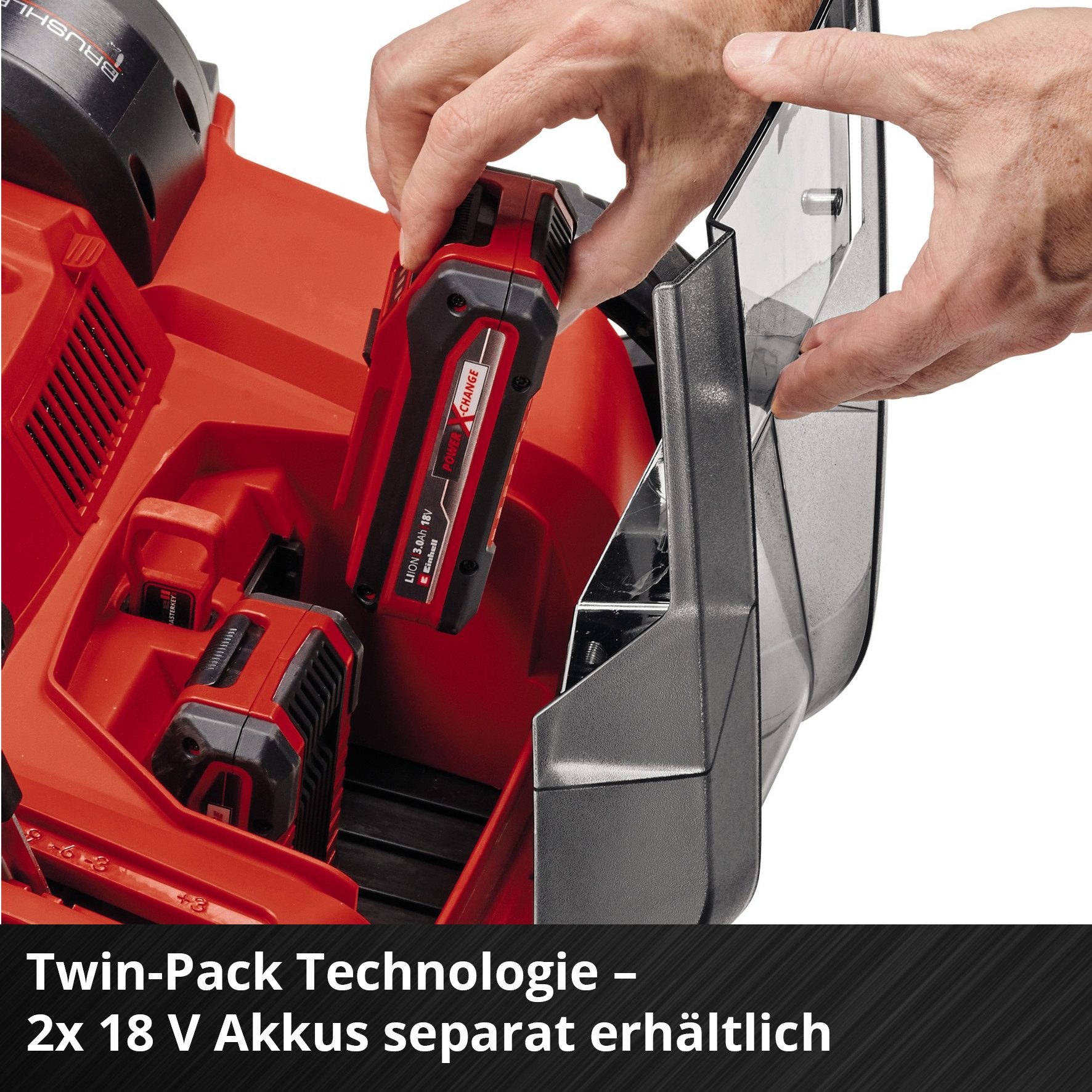 Einhell Akku-Vertikutierer / Lüfter Power X-Change GE-SC 36/35 Li - Solo, 35 cm Arbeitsbreite, ohne Akku und Ladegerät – Bild 5 von 5