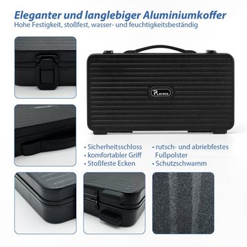 HomeGuru Spiel, Pokerkoffer mit 300 Laserchips, Pokerset, Aluminiumkoffer, Geschenk