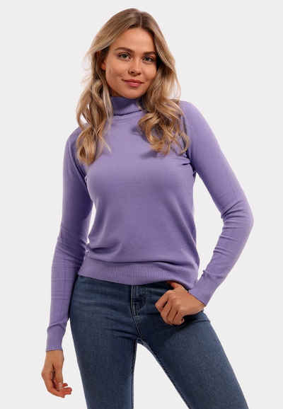 YC Fashion & Style Вязаные свитера Basic Rollkragenpullover aus Feinstrick (Kein Set, 1 -tlg) Basic