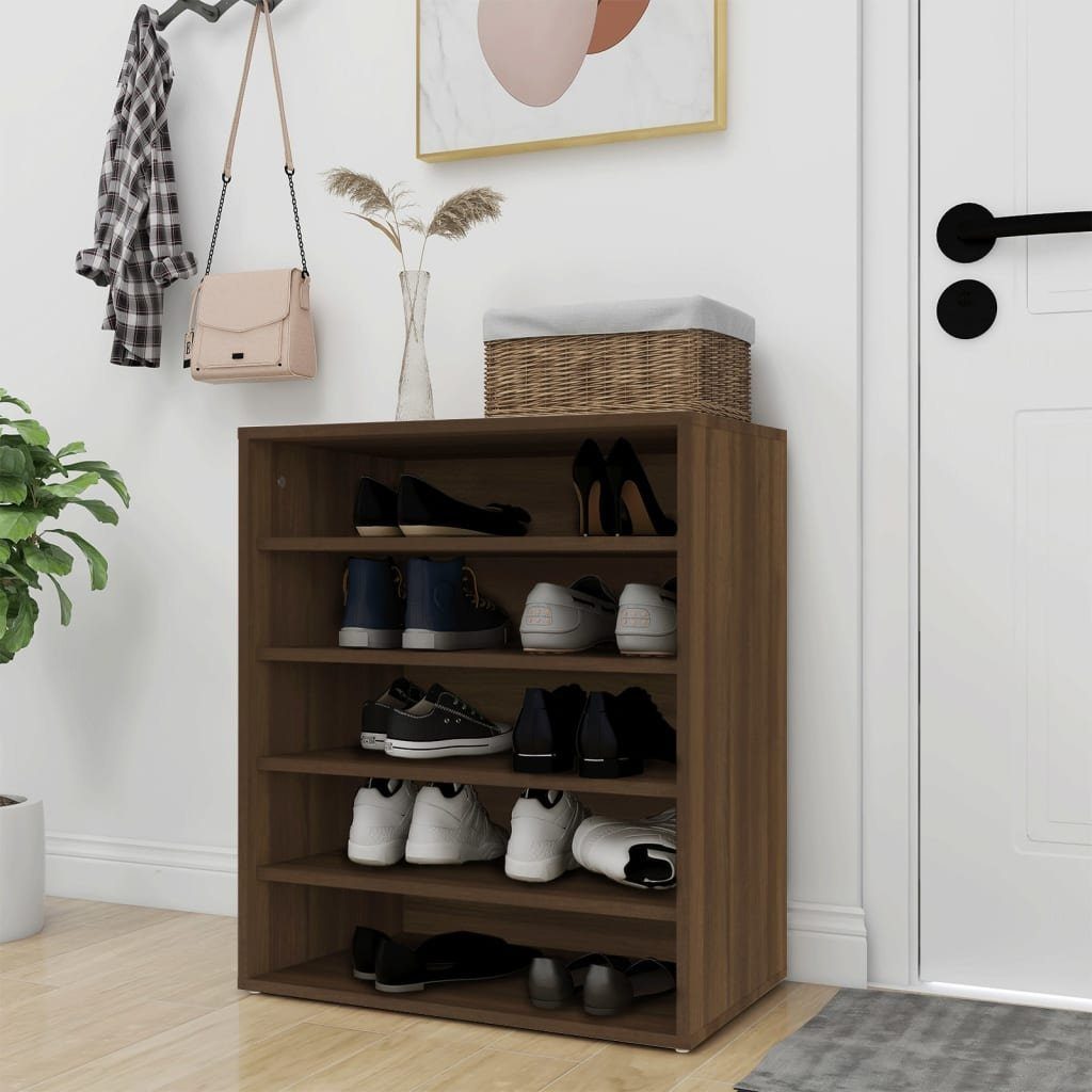 vidaXL Schuhregal Schuhschrank Braun Eichen-Optik 60x35x70 günstig online kaufen