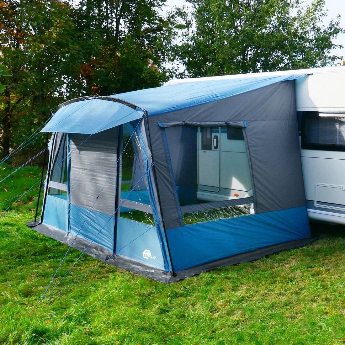 Vorzelt your GEAR Wohnwagenvorzelt Malibu 350 - Caravan Zelt, Reisevorzelt