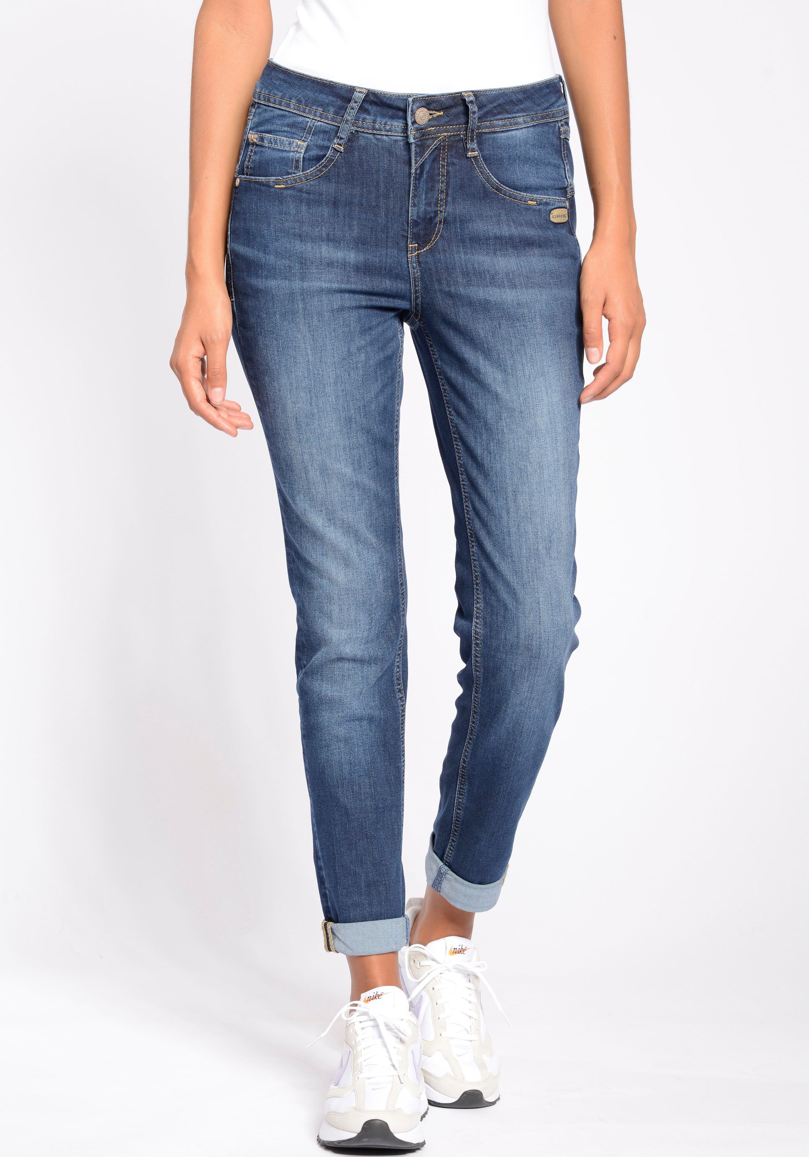 Für Fit Relaxed Relax-fit-Jeans normalen sonst kleiner GANG bitte mit eine Fit Fit Nummer bestellen, Used-Effekten, Relaxed 94Amelie