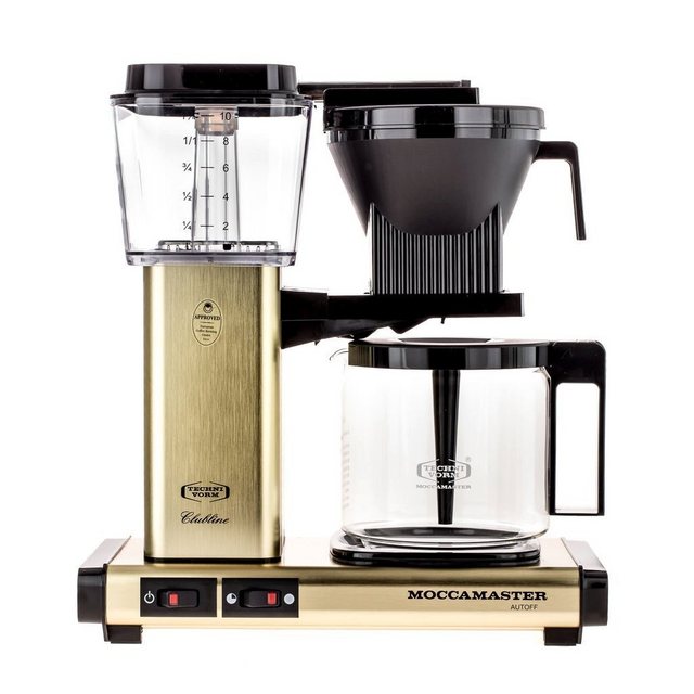 Moccamaster Siebträger-/Filterkaffeemaschine Filterkaffeemaschine Moccamaster „KBG741 Select Brushed Brass“