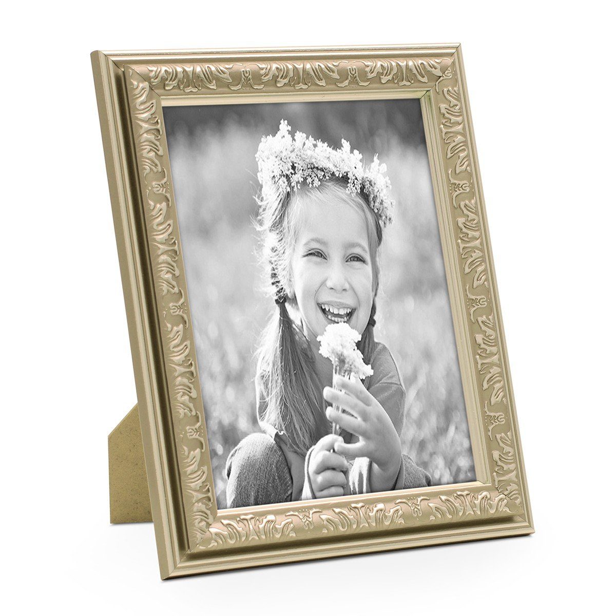 PHOTOLINI Bilderrahmen 2er Set Kunststoff-Rahmen im nostalgischen Ornament-Design, für 2 Bilder (2er Set)