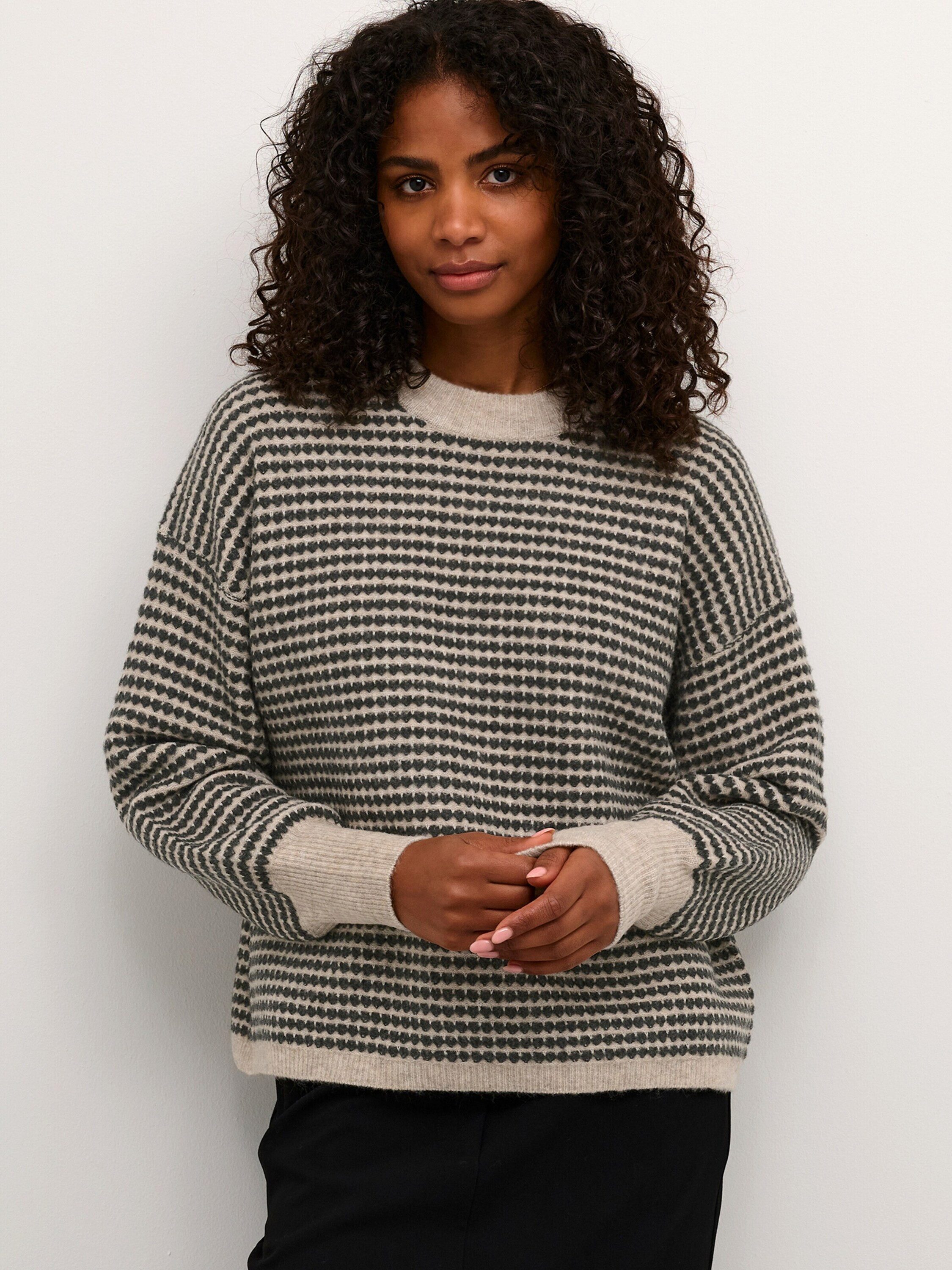 KAFFE Rundhalspullover Ellery (1-tlg) Plain/ohne Details günstig online kaufen