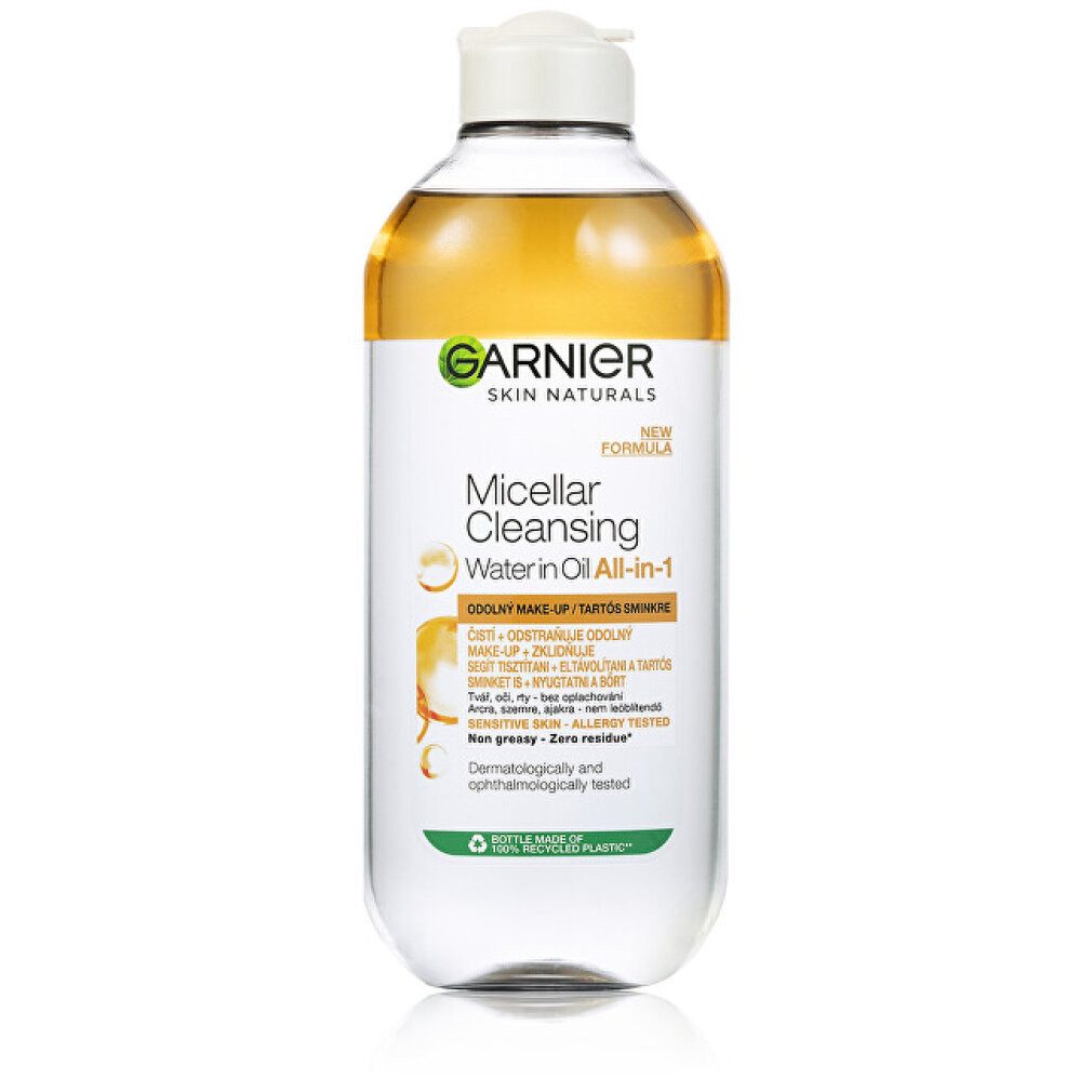 GARNIER Gesichtspeeling Garnier Haut Naturals Zwei-Phasen-Mizellenwasser 3in1