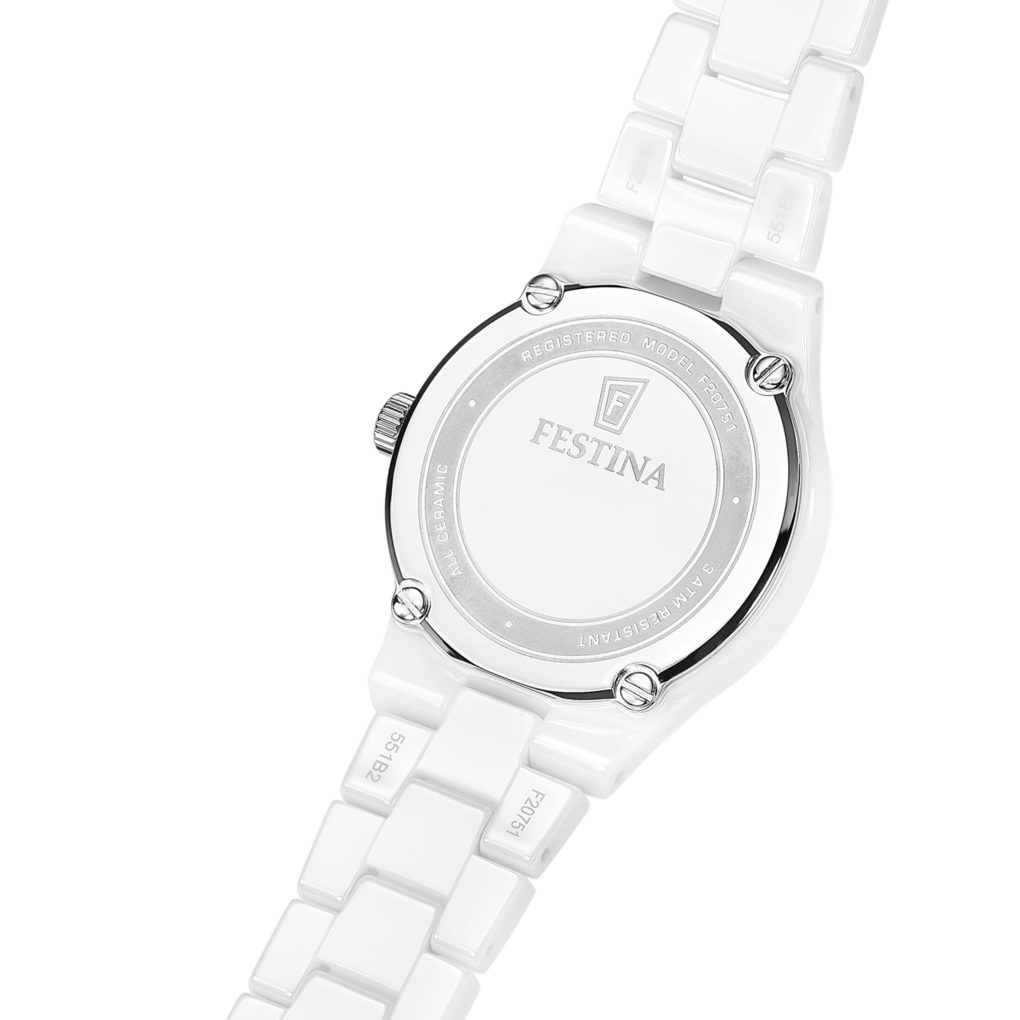 Festina Keramikuhr Ceramic F20751_1, Quarzuhr, Armbanduhr, Damenuhr, Keramik, analog