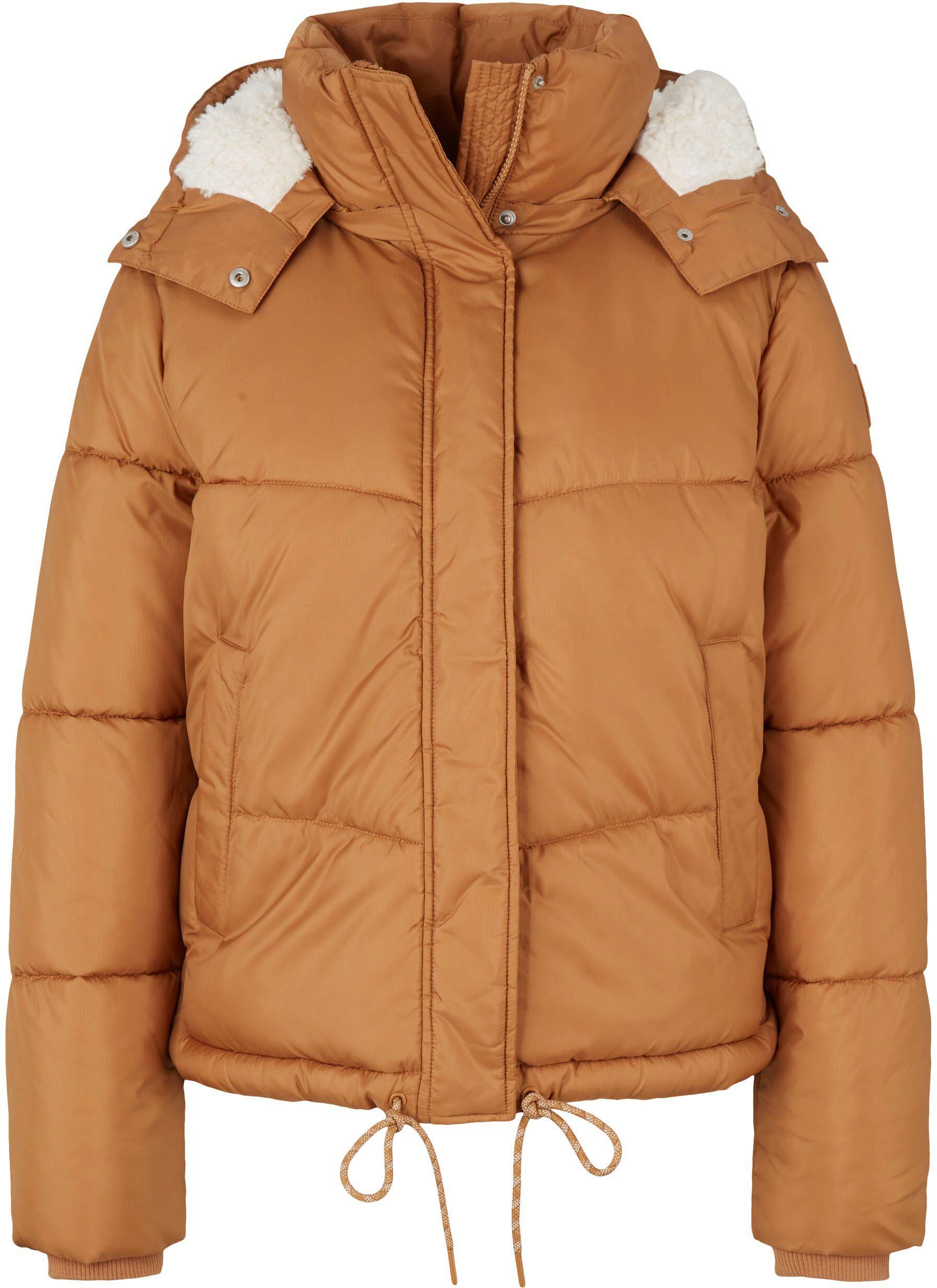 TOM TAILOR Steppjacke mit Denim camel Kapuze