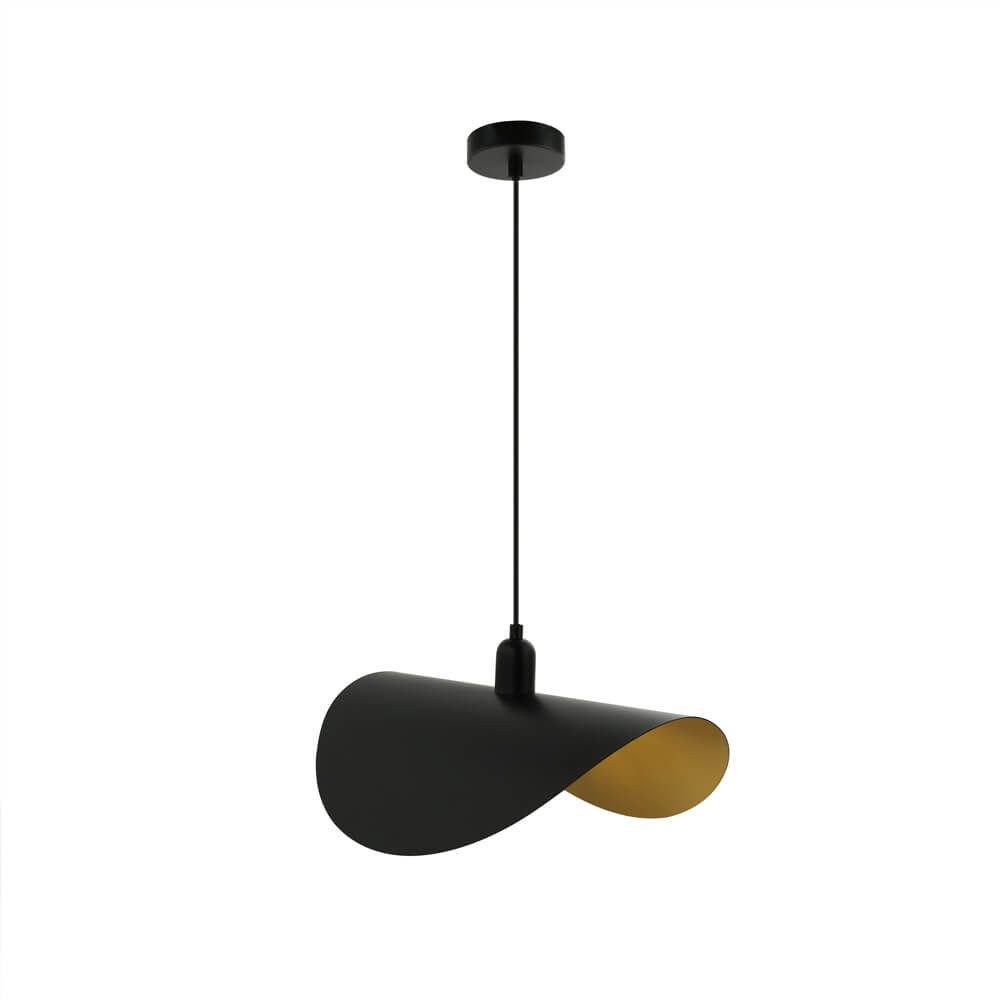 HOME DELUXE Pendelleuchte RONA, ohne Leuchtmittel, Geschwungener Lampenschirm, Hängelampe, Esszimmerlampe