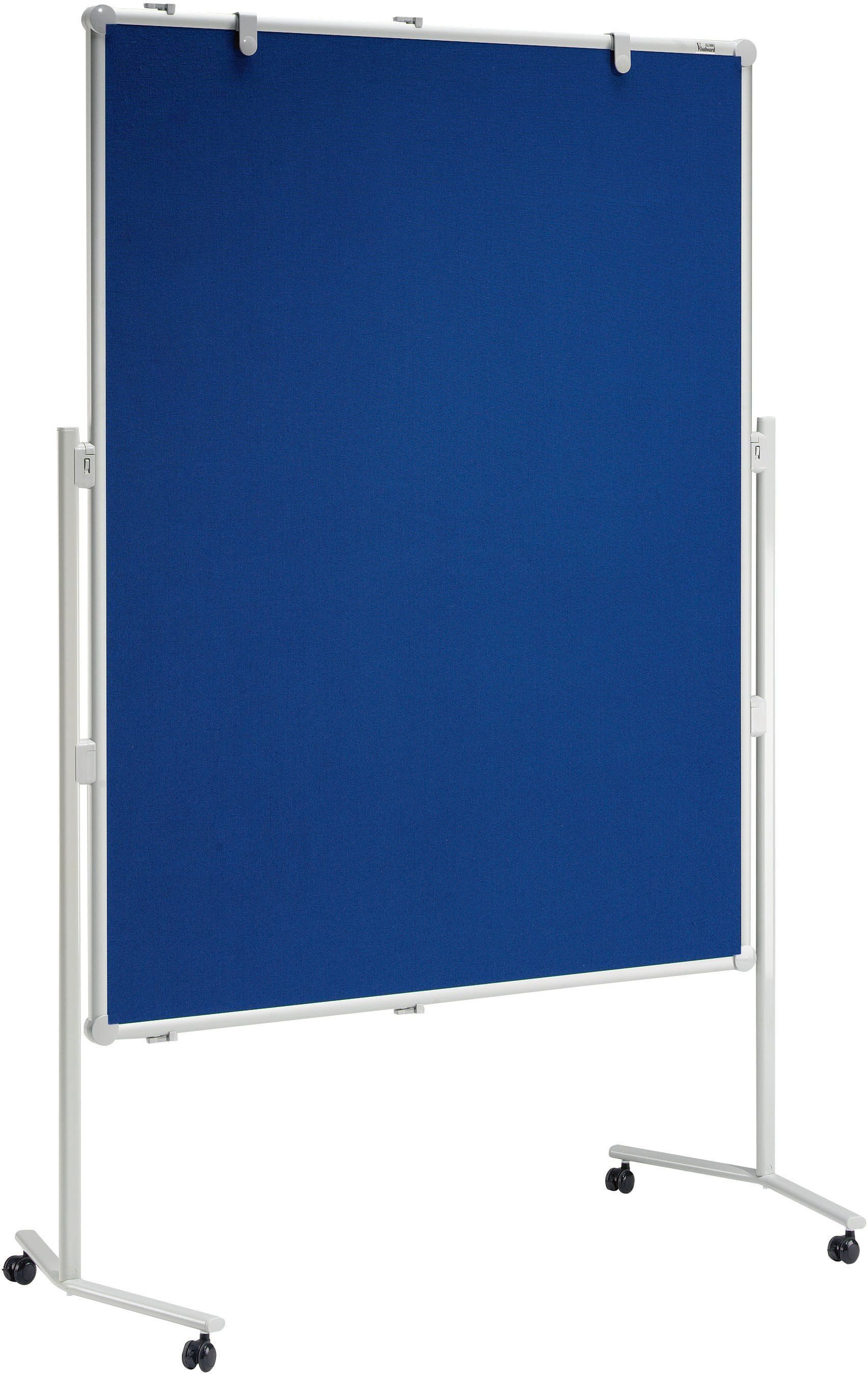 MAUL Standtafel Moderationstafel professionell 150x120 cm Textil/Whiteboard