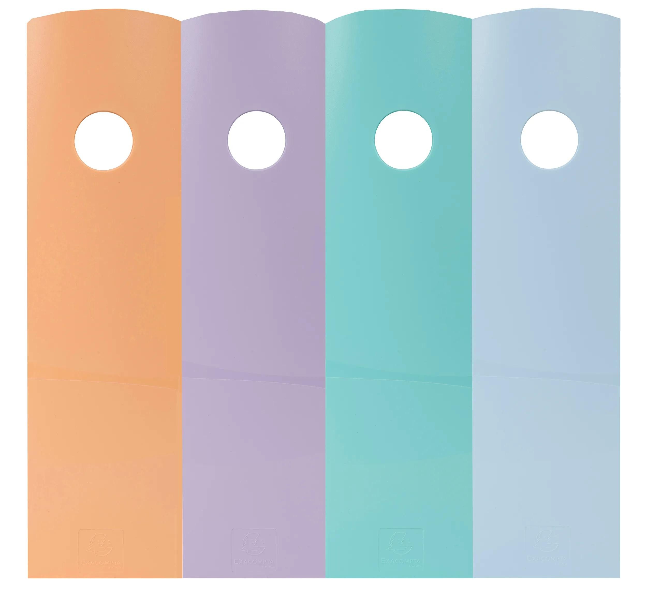 EXACOMPTA Stehsammler Set mit 4 Stehsammlern MAG-CUBE, Aquarel - Farben sortiert - 18296SETD, Stehsammler