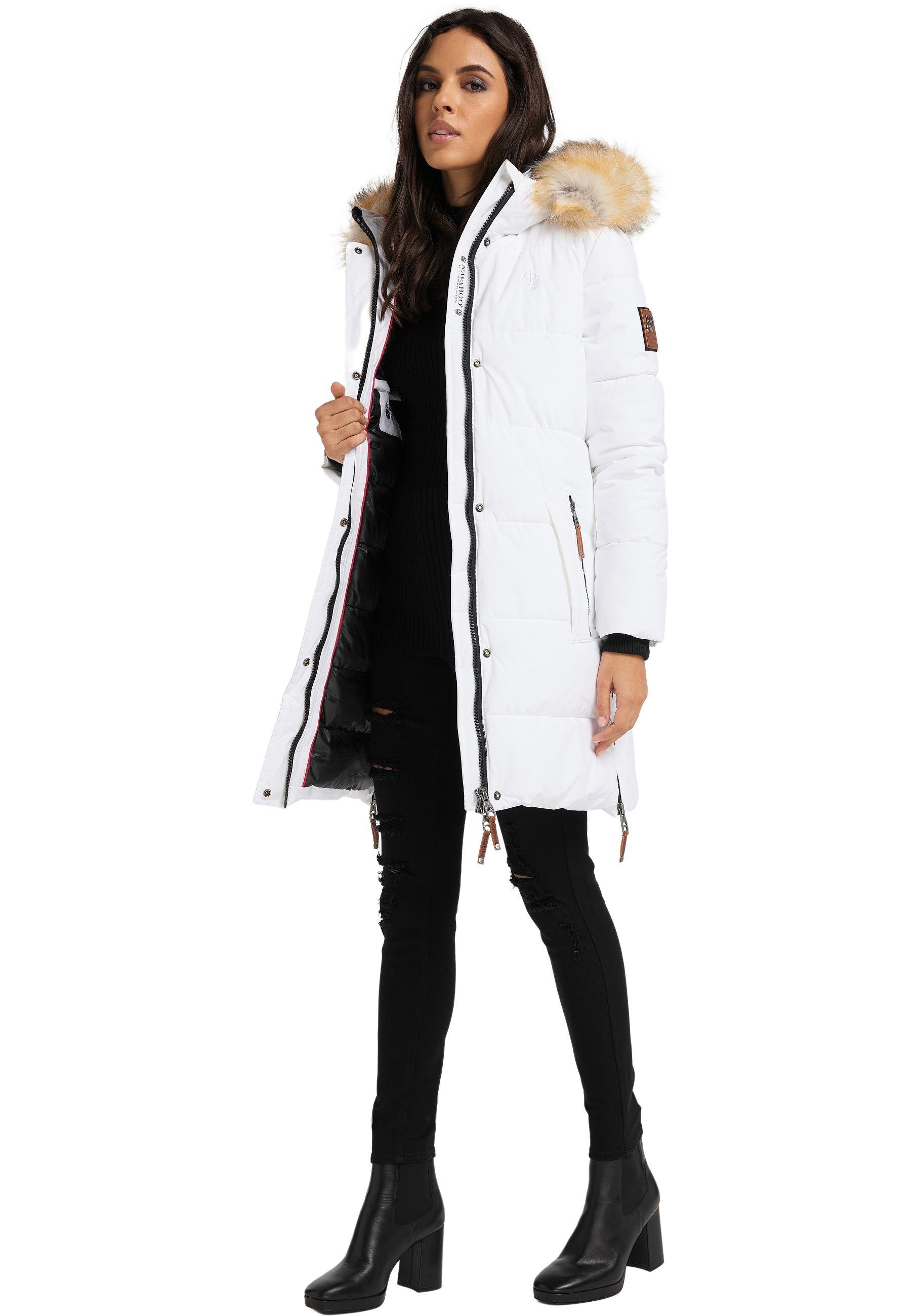 Navahoo Wintermantel "Halina" modischer Damen Winter Steppmantel mit Kapuze günstig online kaufen