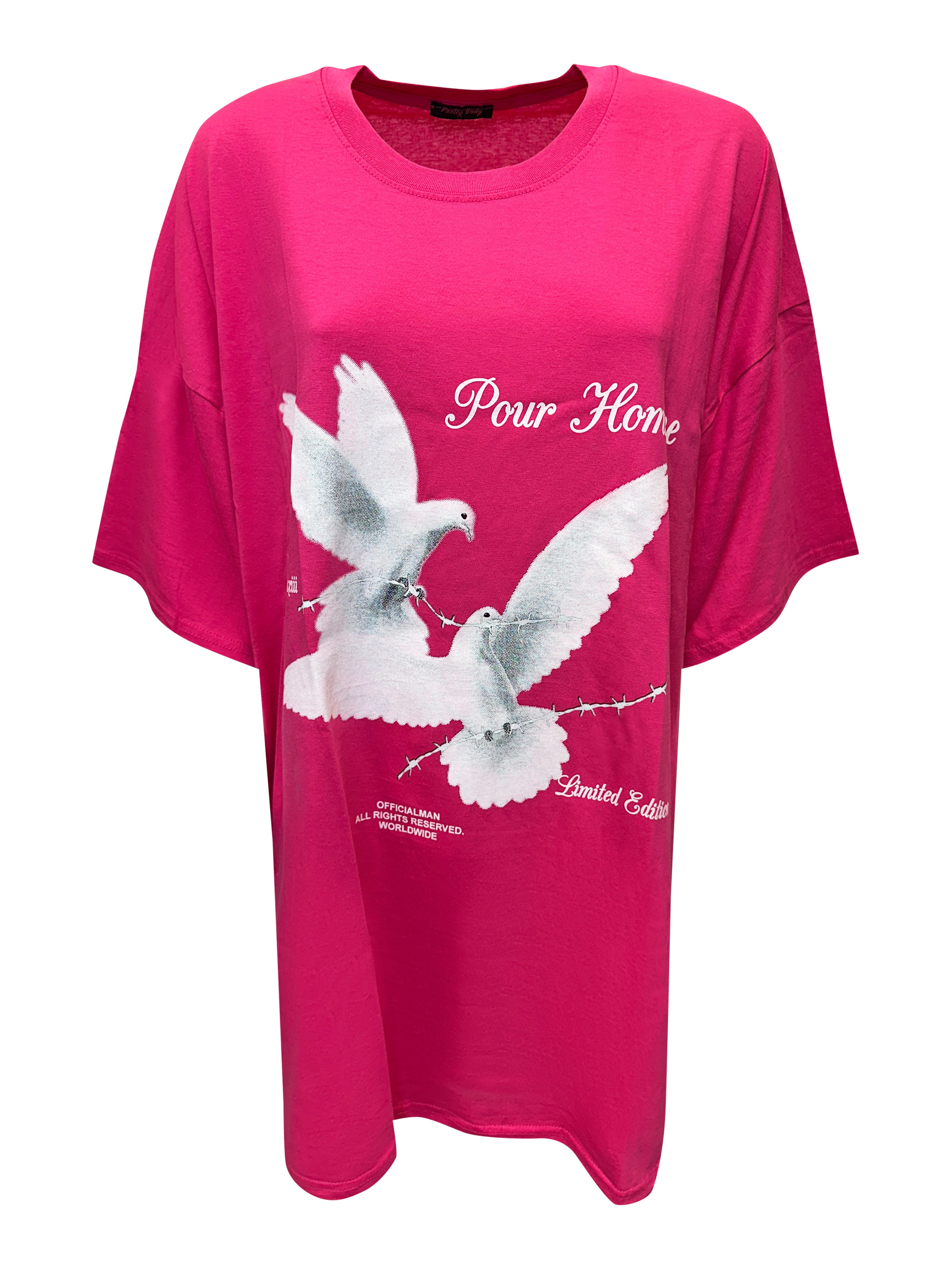 Worldclassca T-Shirt Worldclassca Oversized Print Weiße günstig online kaufen