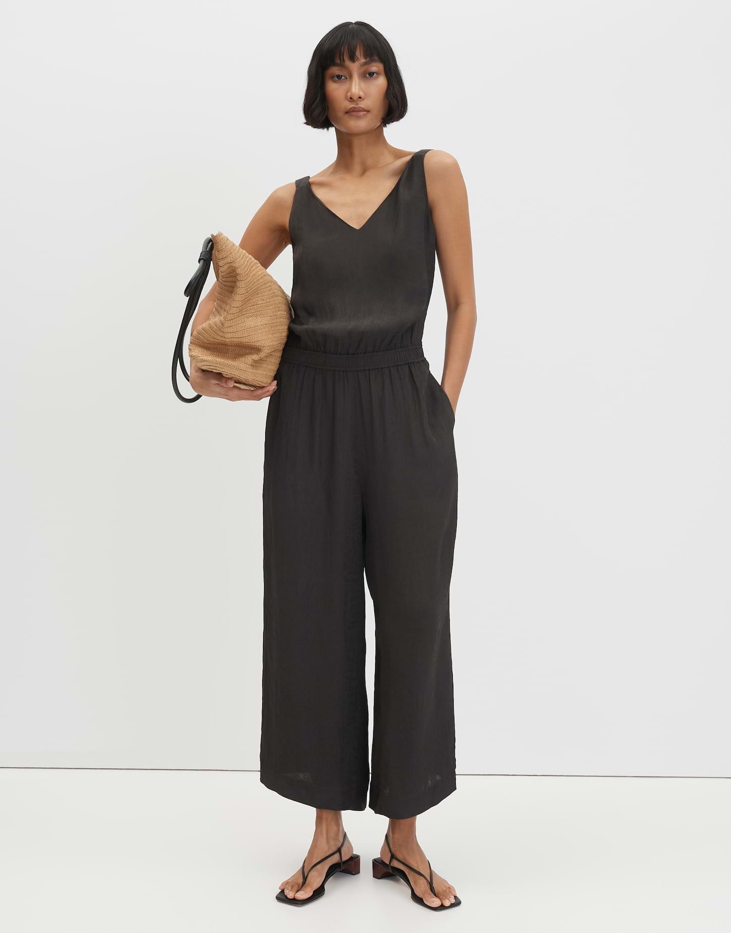 someday Jumpsuit Caleza aus Jacquard mit floralem Muster Mit floralem Muster und bequemen Seitentaschen