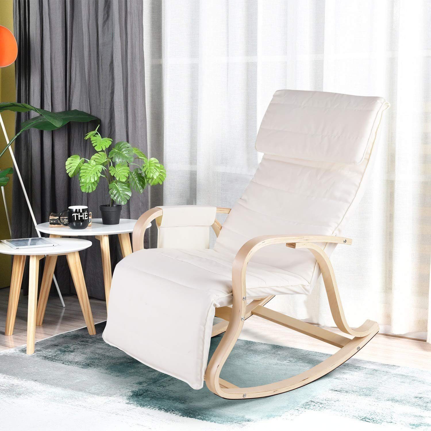 Homfa Schaukelsessel Schaukelstuhl bis 150 kg belastbar günstig online kaufen