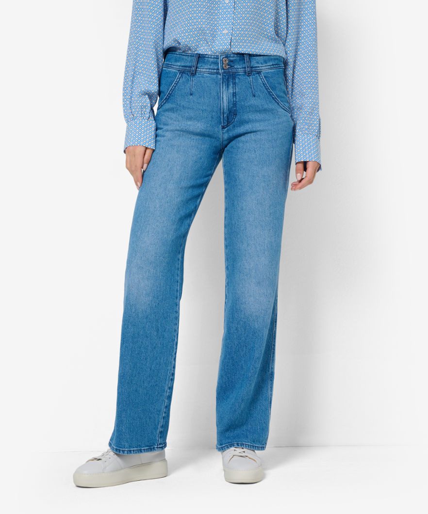 5-Pocket-Jeans Baumwollmix MAINE, Brax hochwertigen aus Style einem Besteht