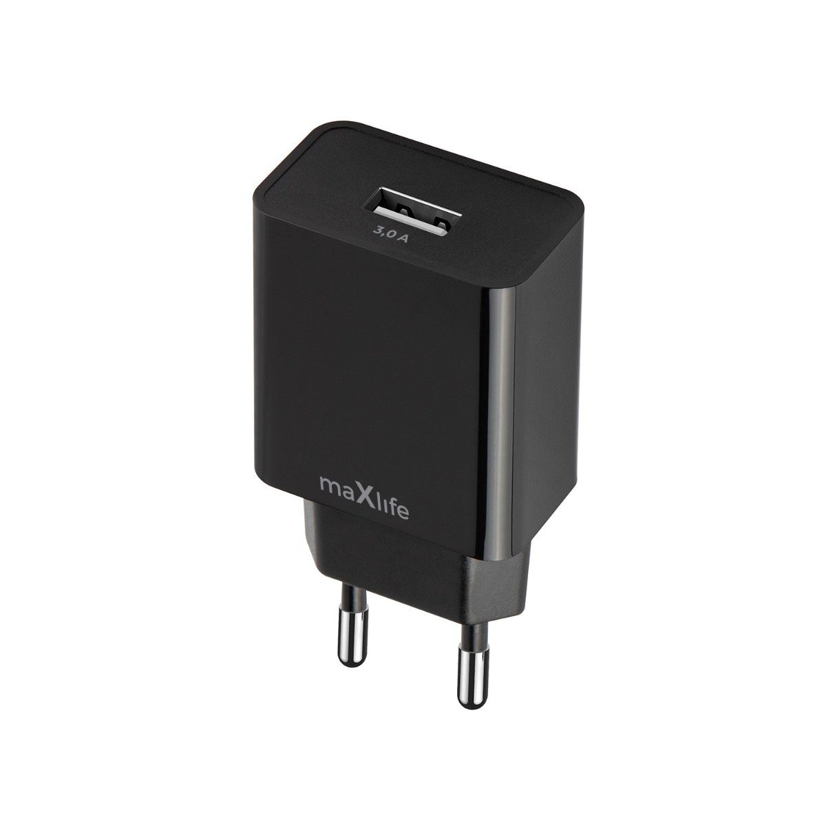 MaXlife Maxlife MXTC-11 Ladegerät 1x USB-A 3A schwarz Smartphone-Ladegerät