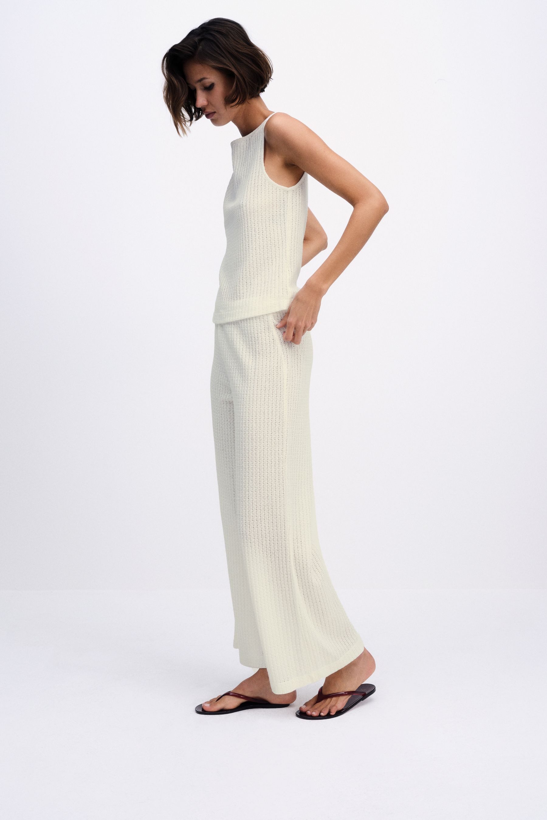 The Set Top & Hose The Set strukturiertes Oberteil und Hose, 2er-Pack (2-tlg)