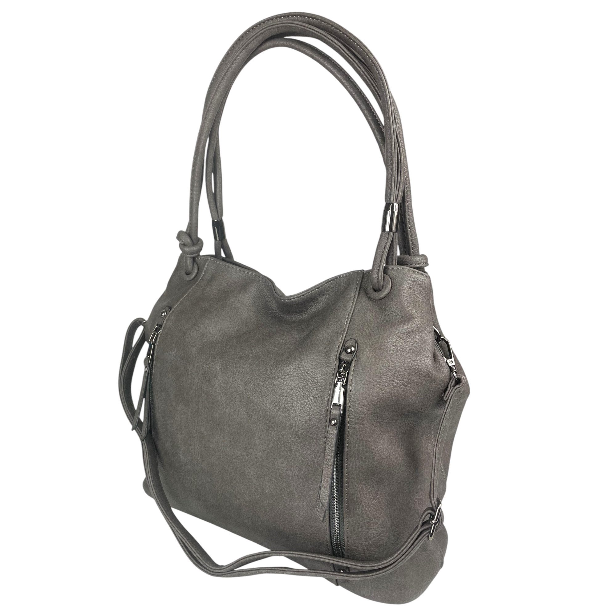 Taschen4life Schultertasche Tasche Shopper Henkeltasche D5326T, Satchel, Handtasche, Schultertasche, Umhängetasche groß