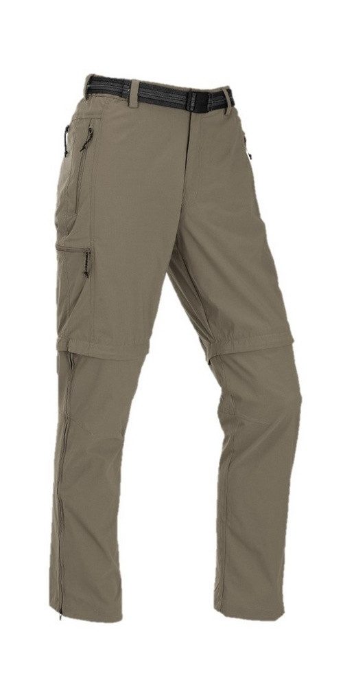 Maul Trekkinghose Quebec XT T-Zipp-Off (lange Hose und Bermudas in einem) beige/braun