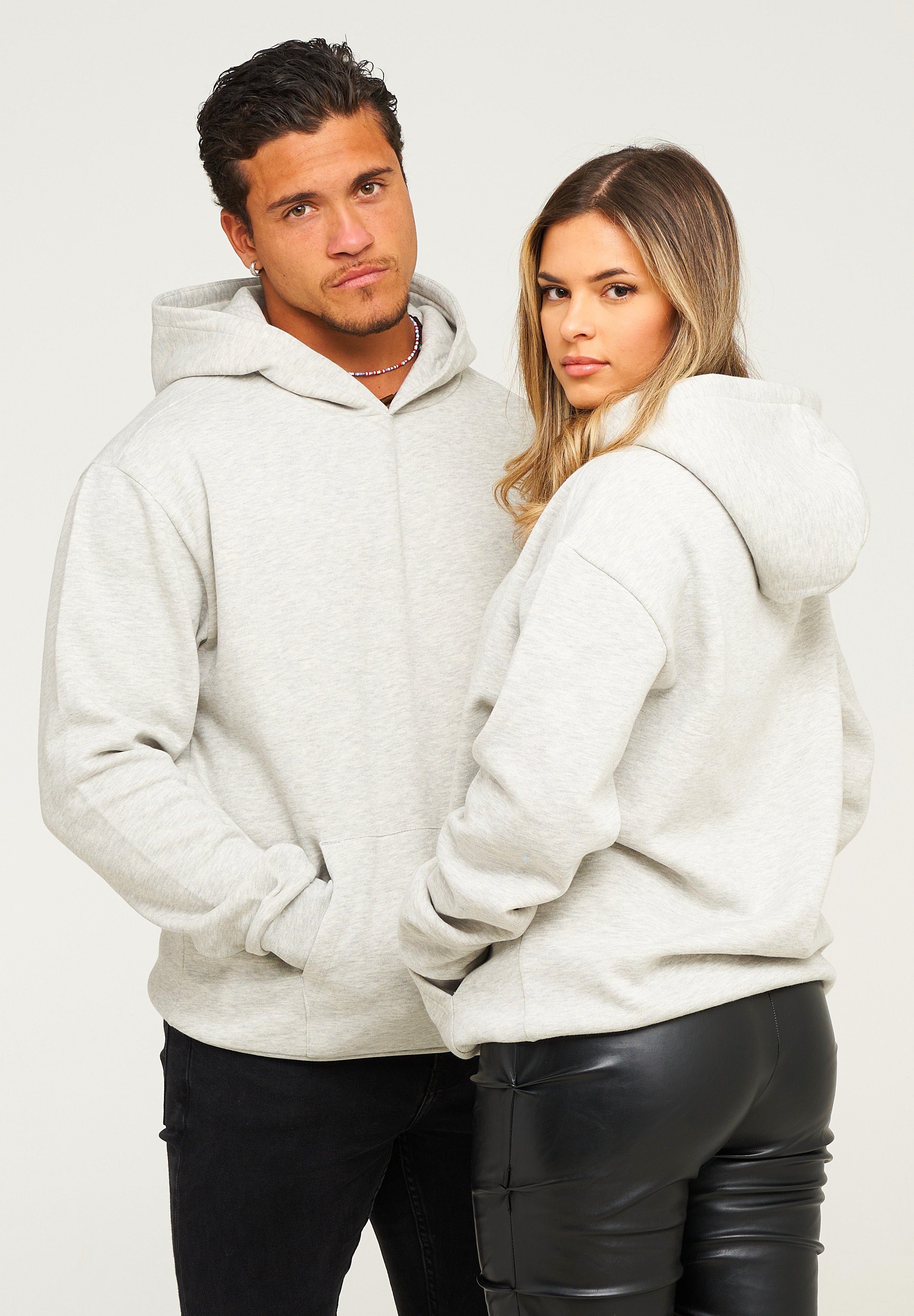 behype Hoodie BHPERTH Damen Basic Oversized Kapuzensweatshirt Raglan Kapuze günstig online kaufen