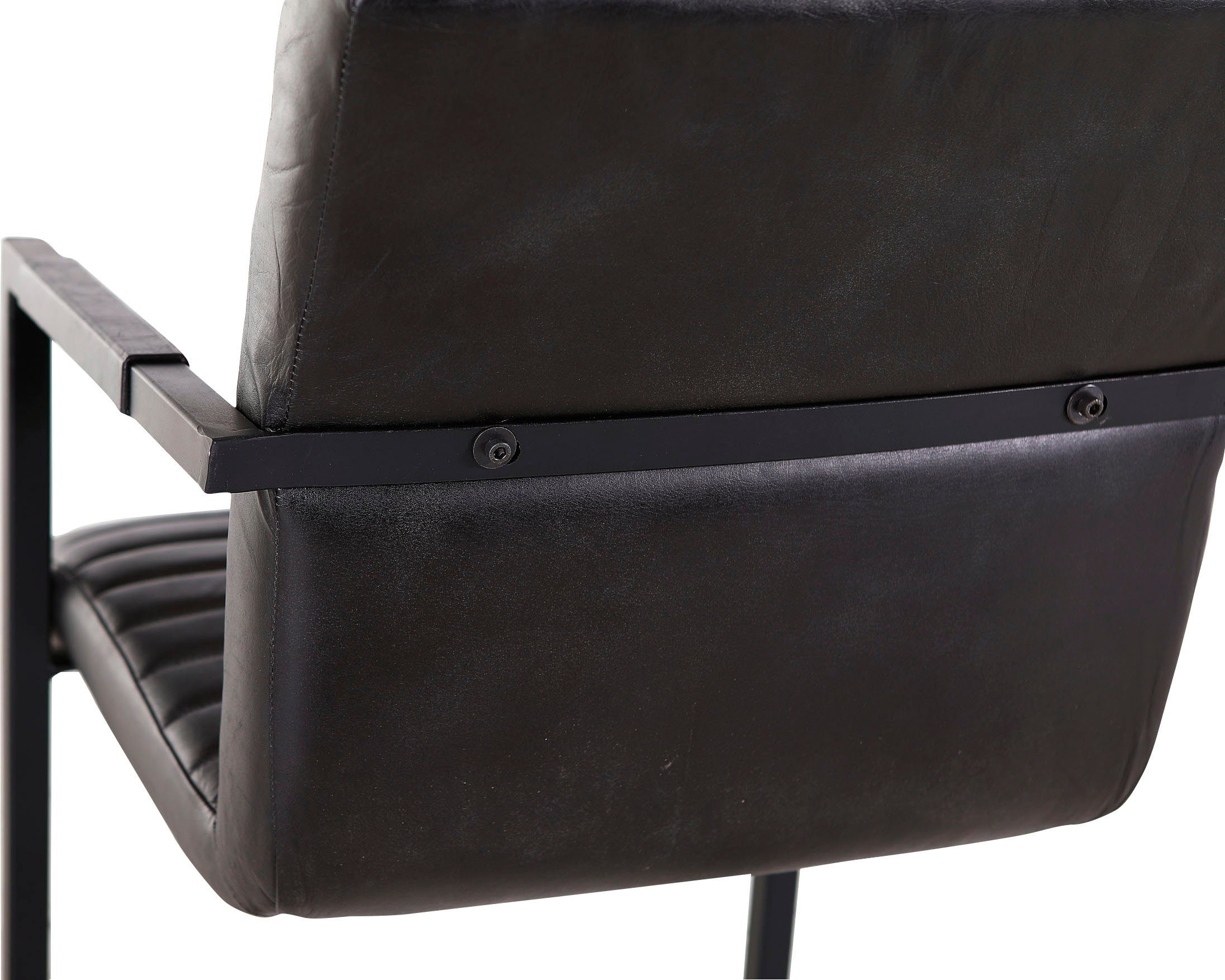 Gutmann Factory Freischwinger Barcelona (Set, 2 St), in Leder