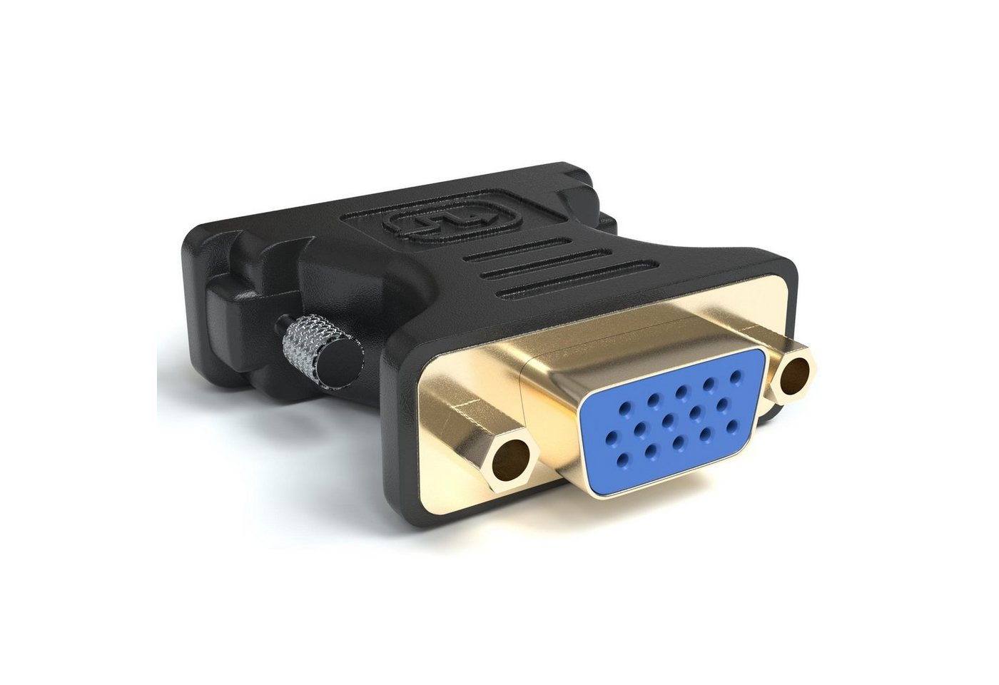 JAMEGA DVI auf VGA Adapter 24+5 Stecker TFT Monitoradapter Beamer Computer Adapter