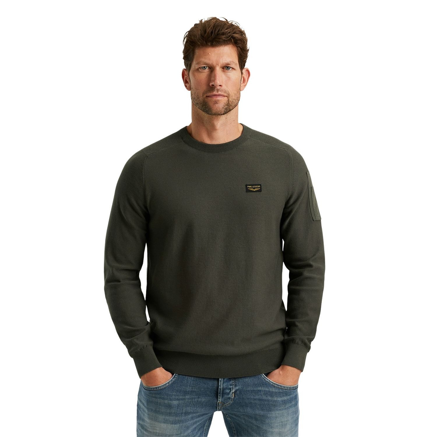 Strickpullover R-NECK AMERICAN CLASSIC SINGLE JERSEY KNIT