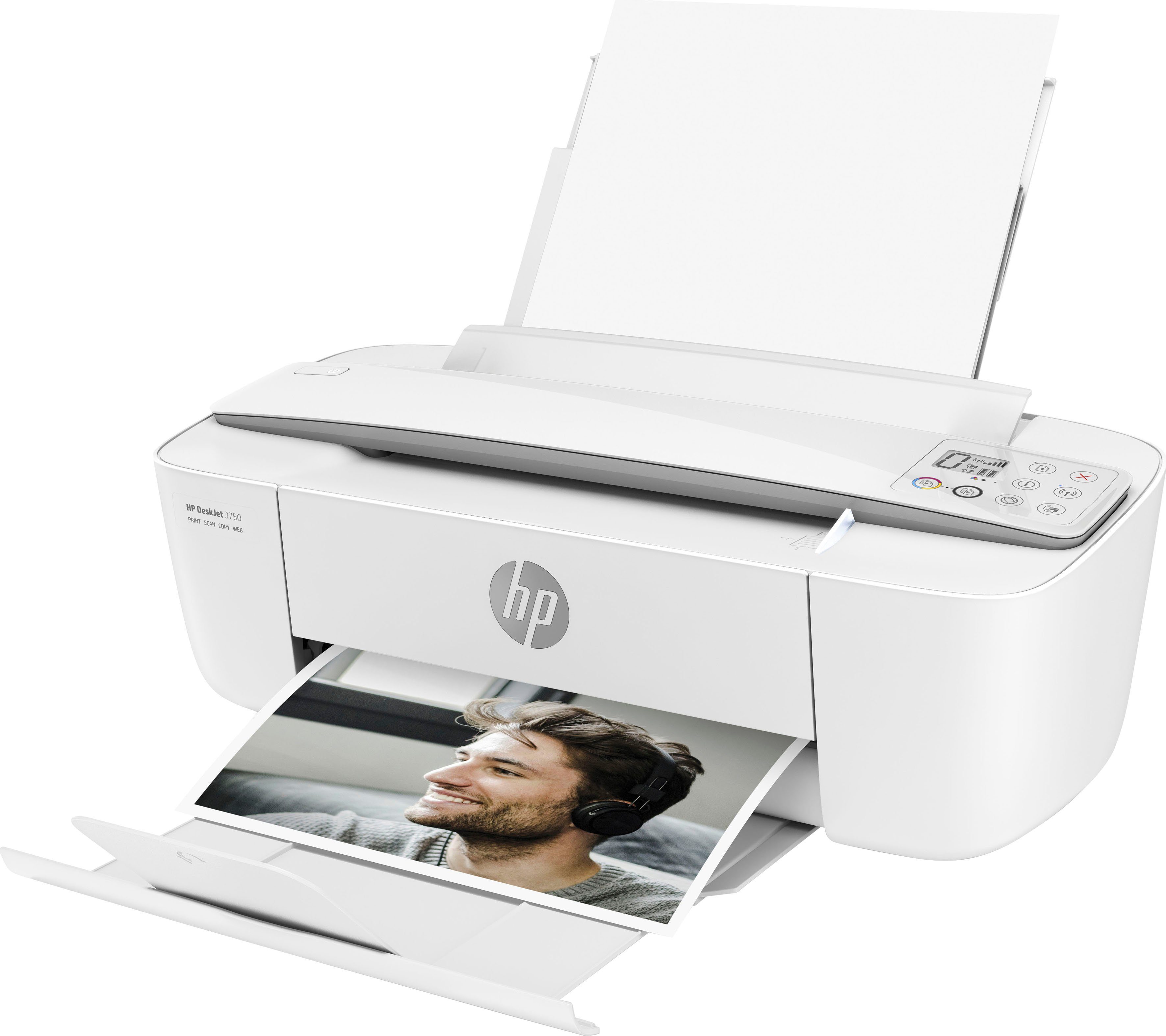 (Wi-Fi), Instant HP+ kompatibel) HP Multifunktionsdrucker, 3750 Ink DeskJet (WLAN Drucker