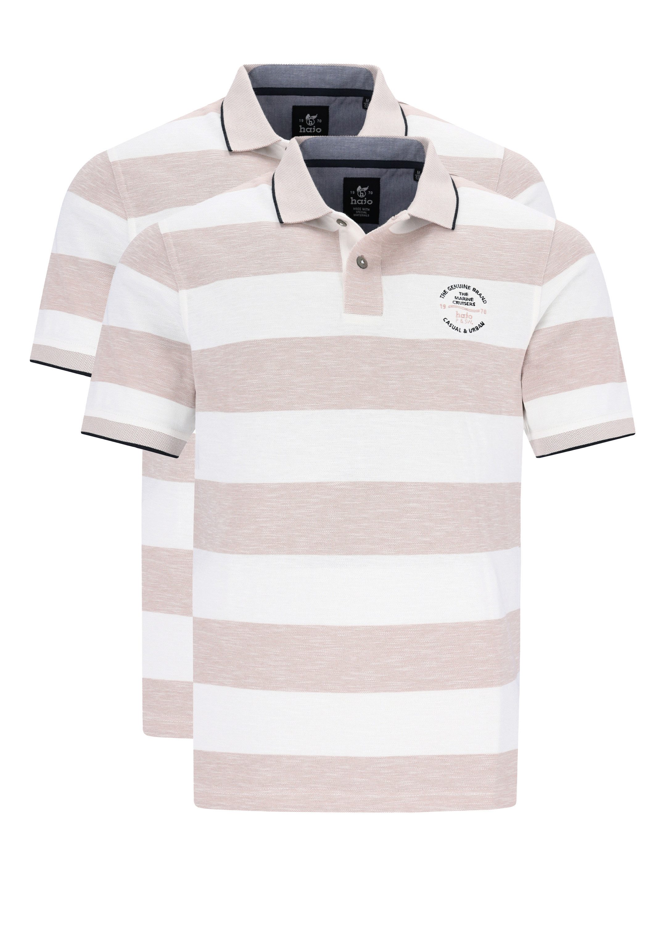 Hajo Poloshirt 2er Pack Riviera (Spar-Set, günstig online kaufen