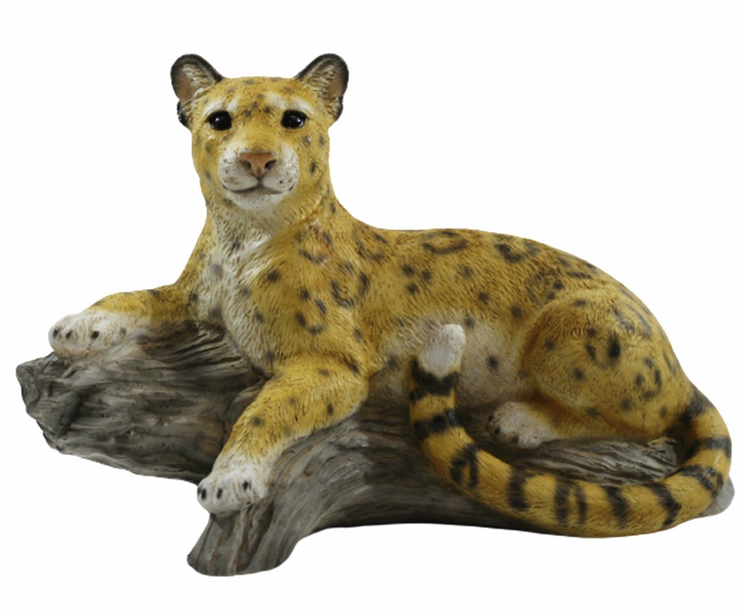 Castagna Tierfigur Dekofigur Tierfigur Wildtierfigur Raubkatze Leopard liegend Kollektion Castagna aus Resin H 20 cm