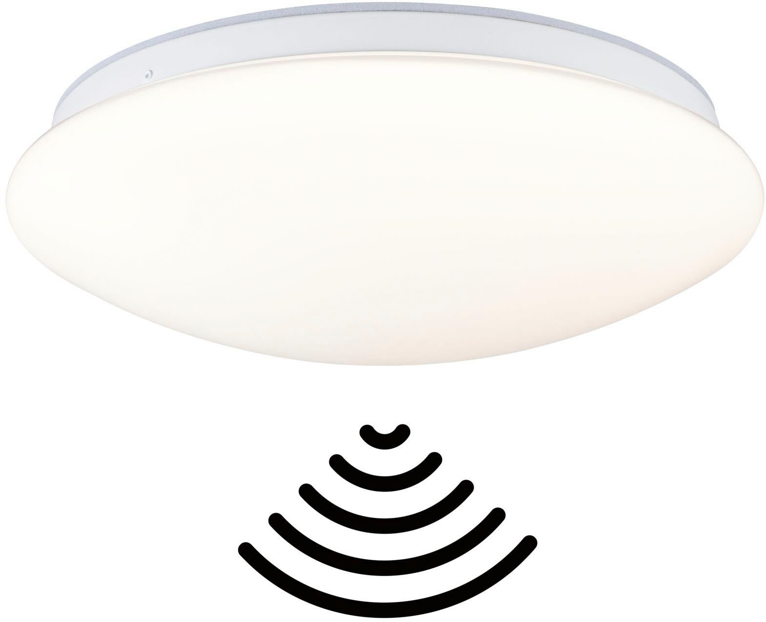 Paulmann LED Wandleuchte LED Wandleuchte Leonis IP44 HF-Sensor weiß, LED fest integriert, mehrere Helligkeitsstufen, Farbwechsler, Farbsteuerung