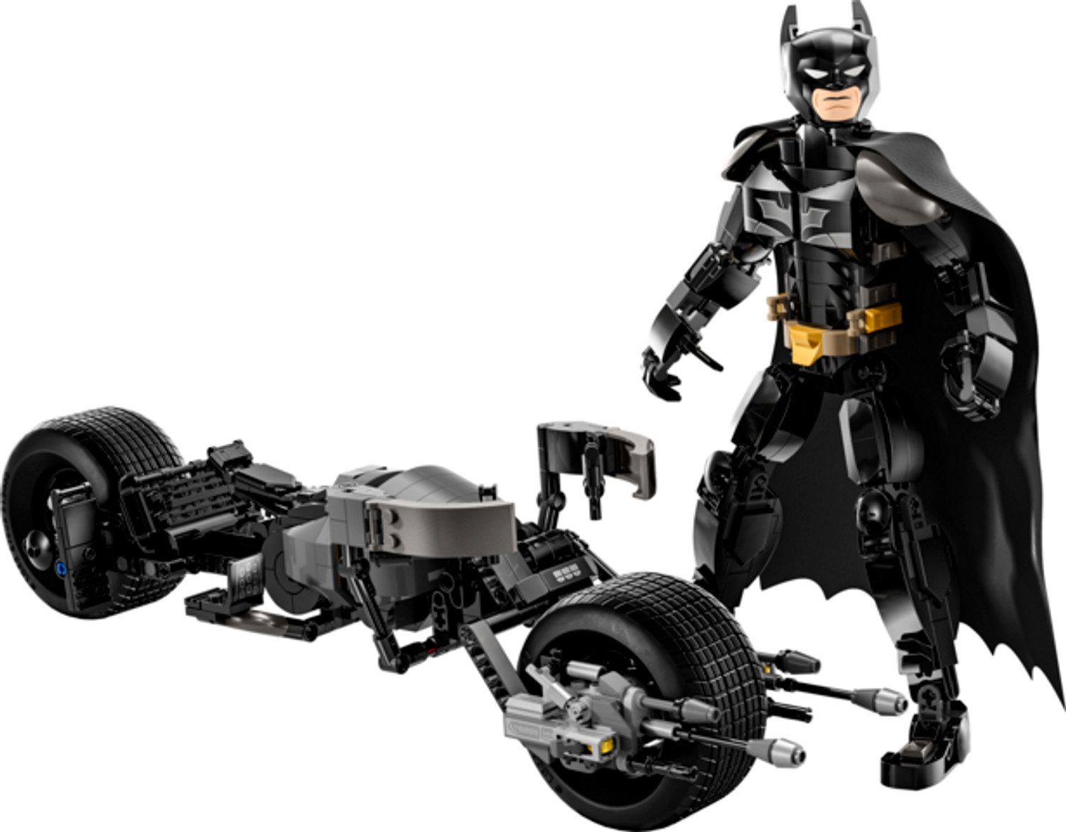 LEGO® DC Batman Baufigur mit dem Batpod Konstruktionsspielsteine, (Batman Baufigur mit dem Batpod, Klemmbausteine), Made in Europe