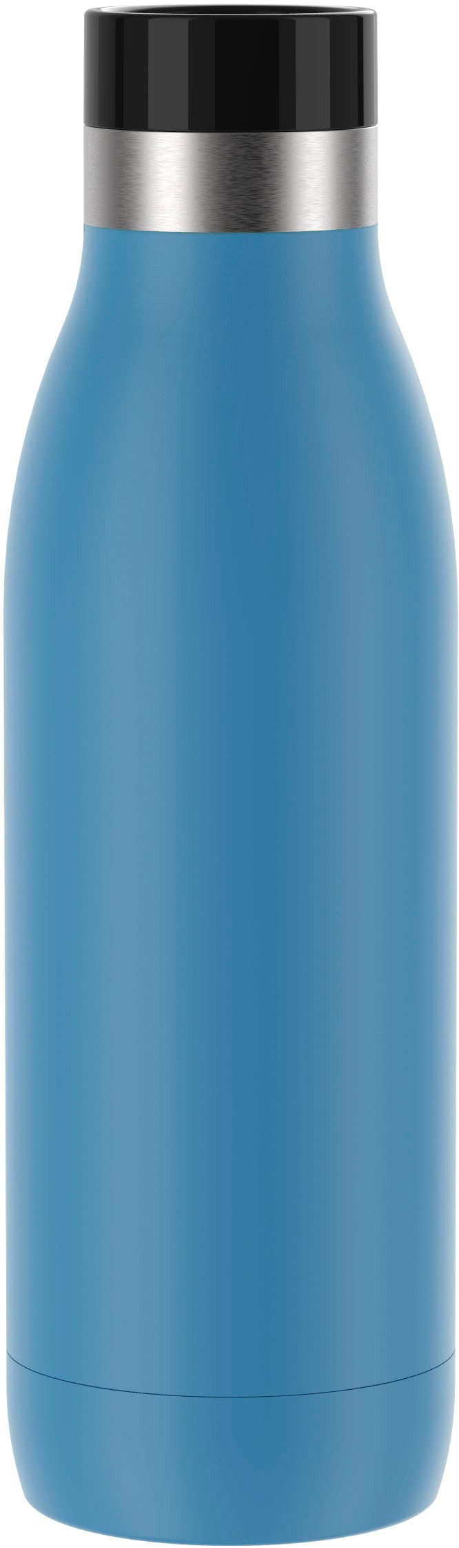 Emsa Isolierflasche Trinkflasche Bludrop, Edelstahl, Quick-Press Deckel, 360° Trinkgenuss, 12h warm/24h kühl