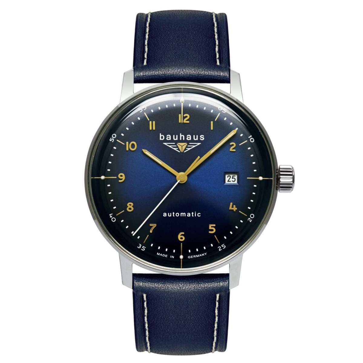 bauhaus Automatikuhr 2064-3, für Herren Automatik Blau