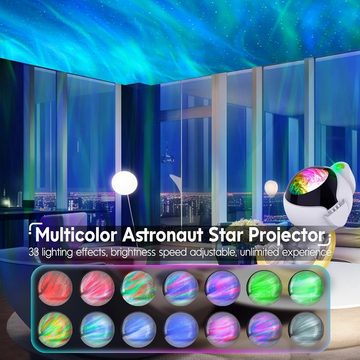 Powerwill LED-Sternenhimmel Astronaut Projektor, Sternenhimmel Projektor Kinder, Lampe mit Dimmbar, LED wechselbar, Timer und Fernbedienung, Galaxieprojektor für Schlafzimmer, Ästhetische Raumdekoration für Kinder und Erwachsene, Geschenke